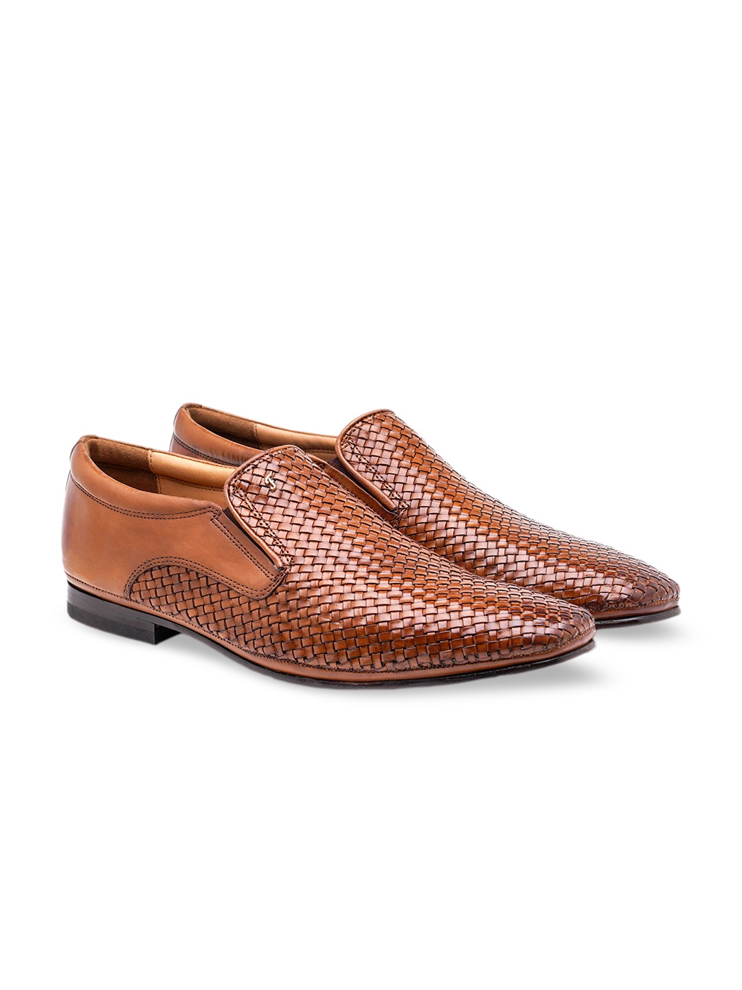 

Florsheim Men Textured Formal Slip-On Shoes, Tan