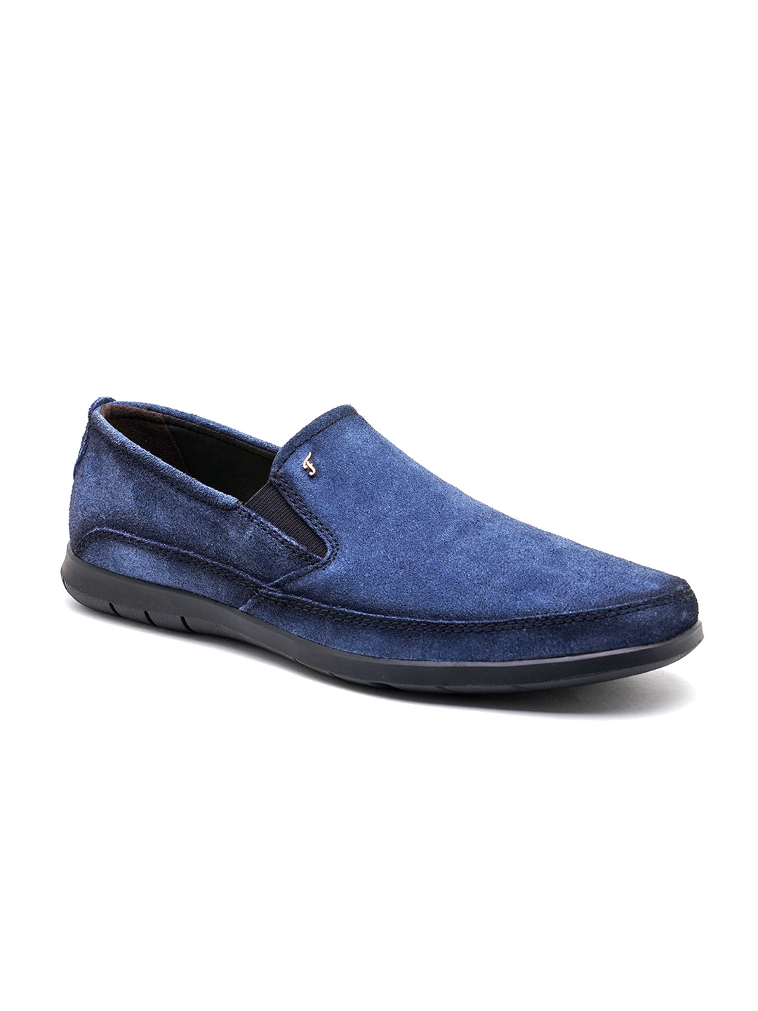 

Florsheim Men Textured Suede Slip-On Loafers, Navy blue