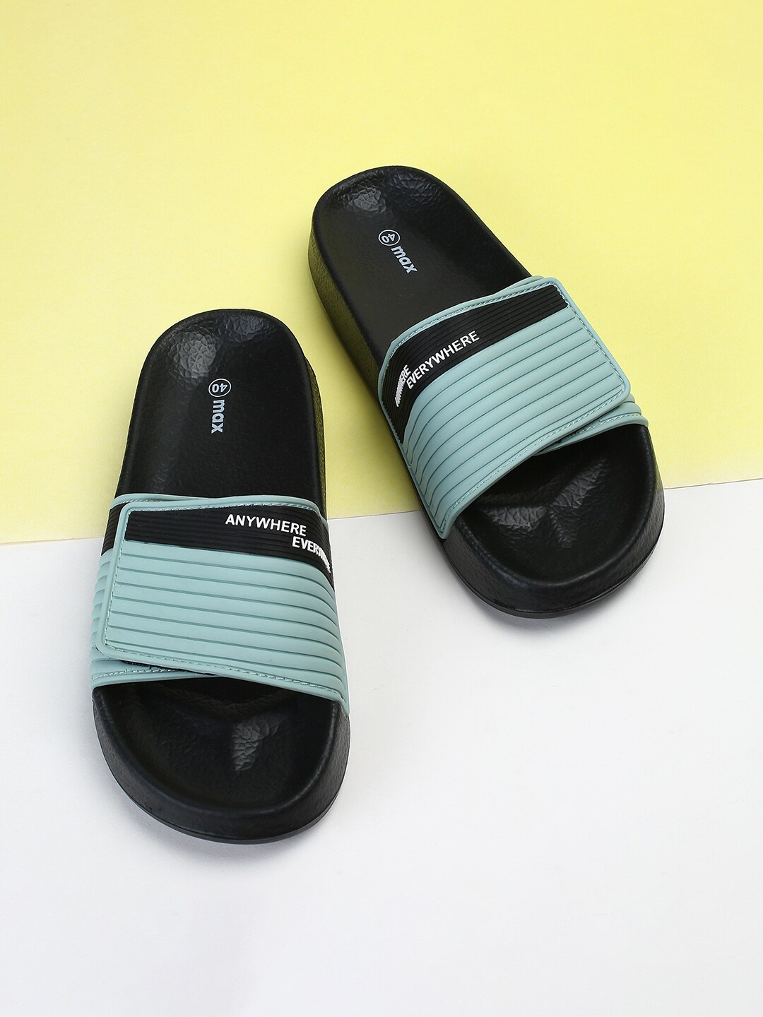 

max Men Striped Sliders, Blue