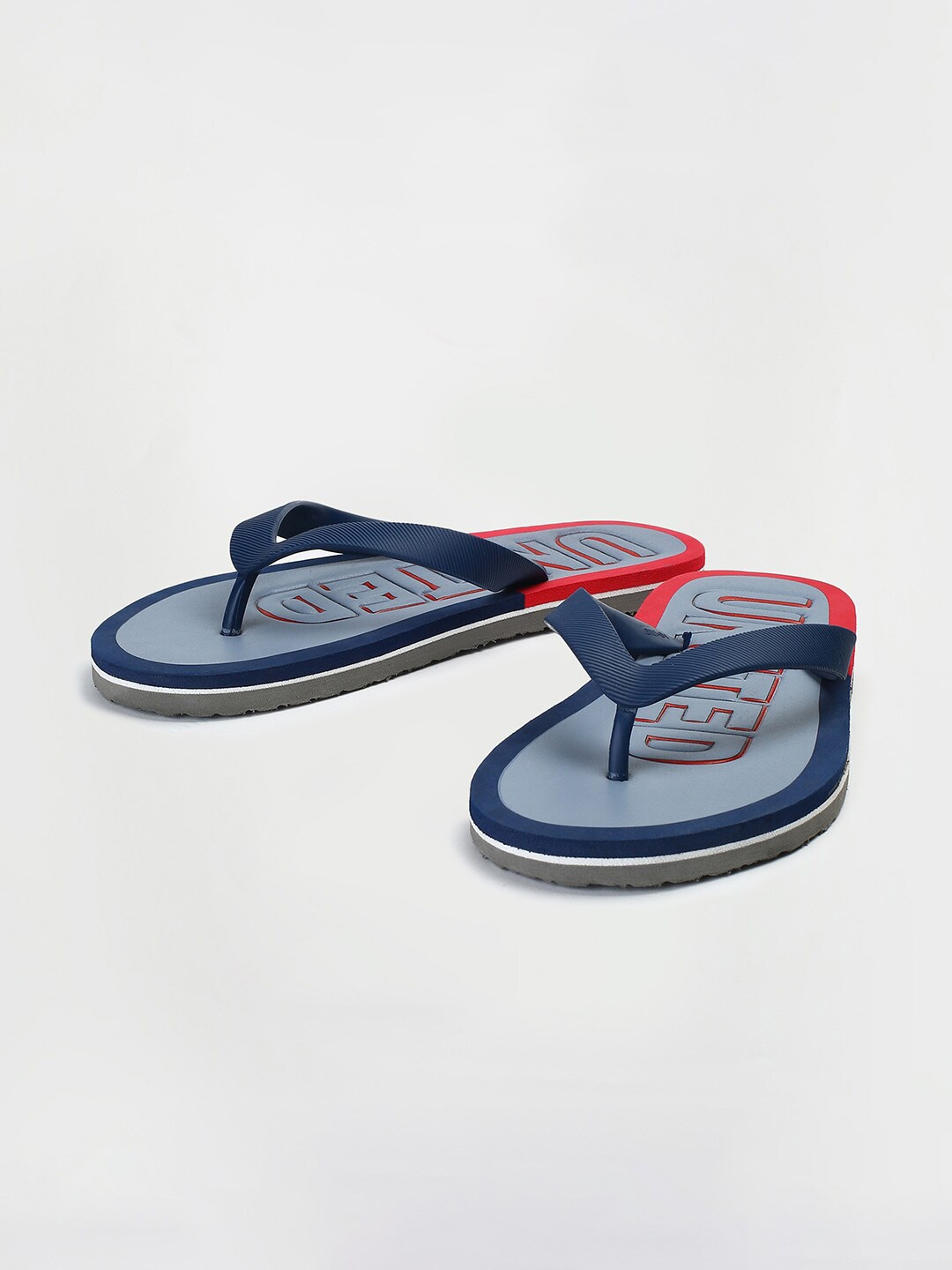 

max Men Self Design Thong Flip-Flops, Grey
