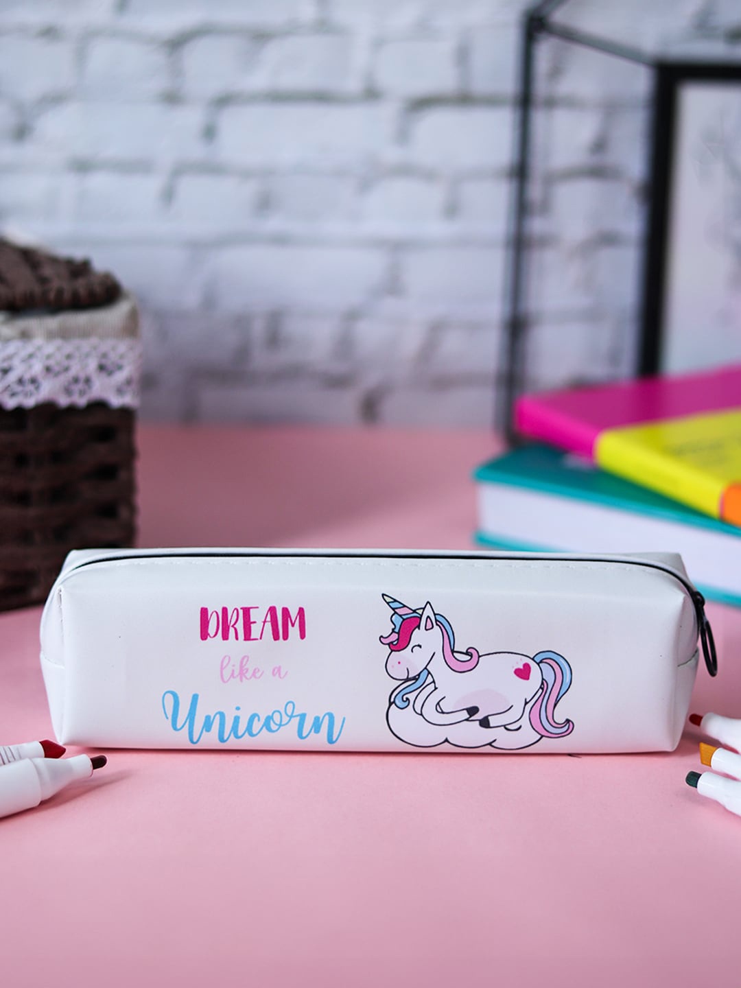 

MARKET99 Unicorn Cute Pencil Pouch, Off white