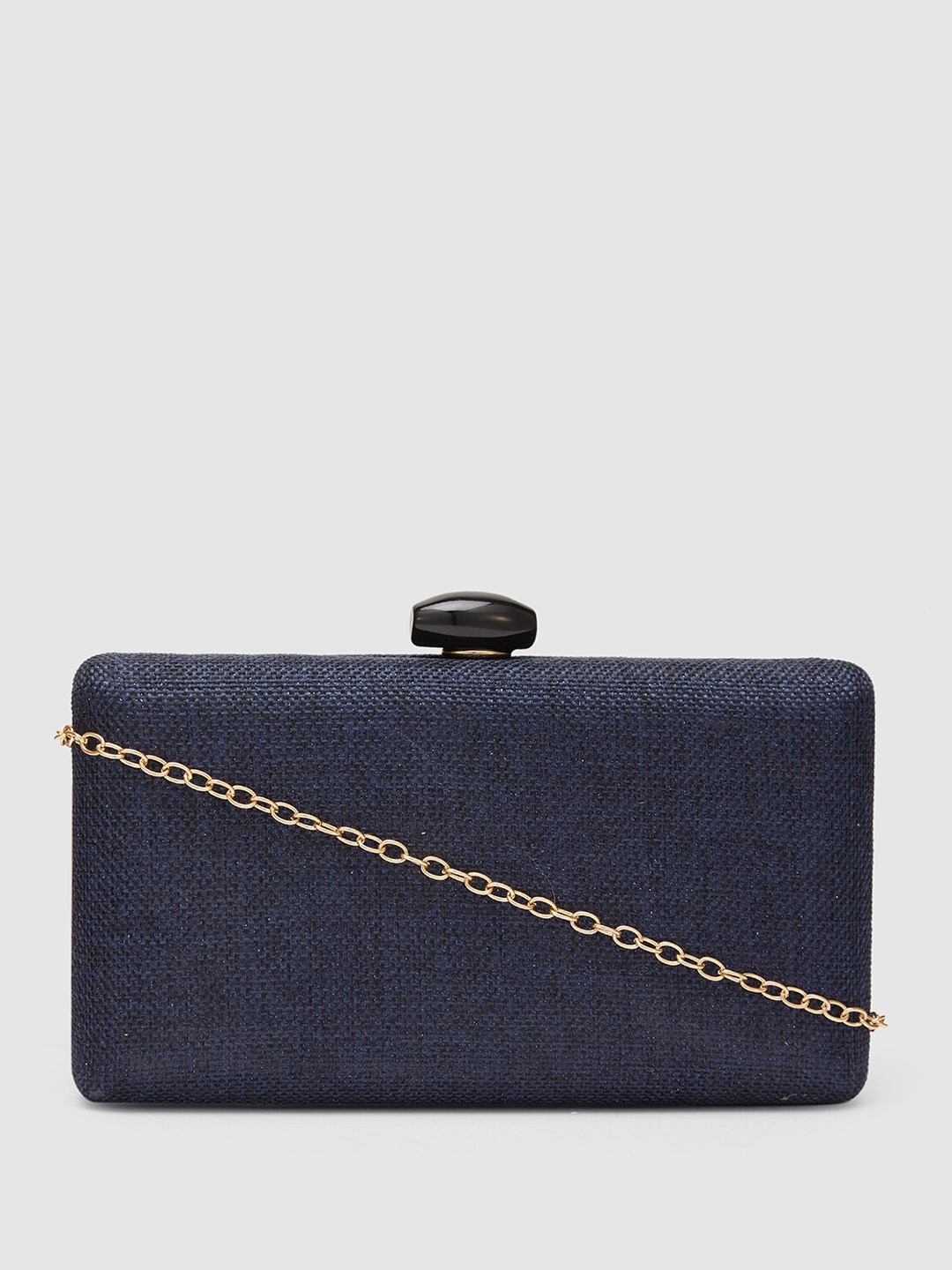 

Globus Textured Party Box Clutch, Navy blue