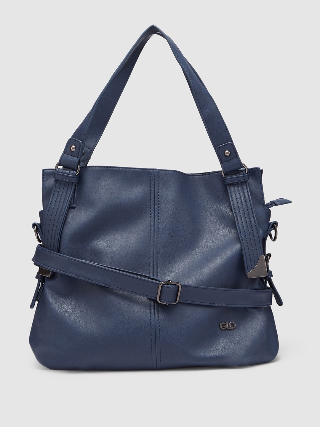 

Globus Women Navy Solid Hobo Bag, Navy blue