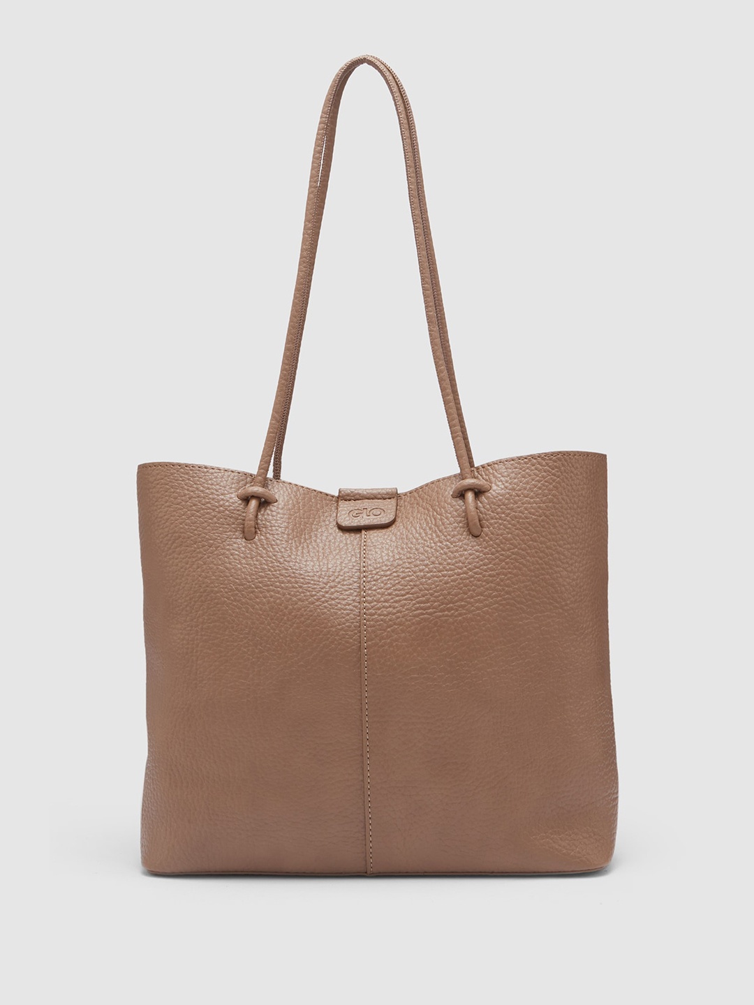 

Globus Women Brown Textured Tote Bag