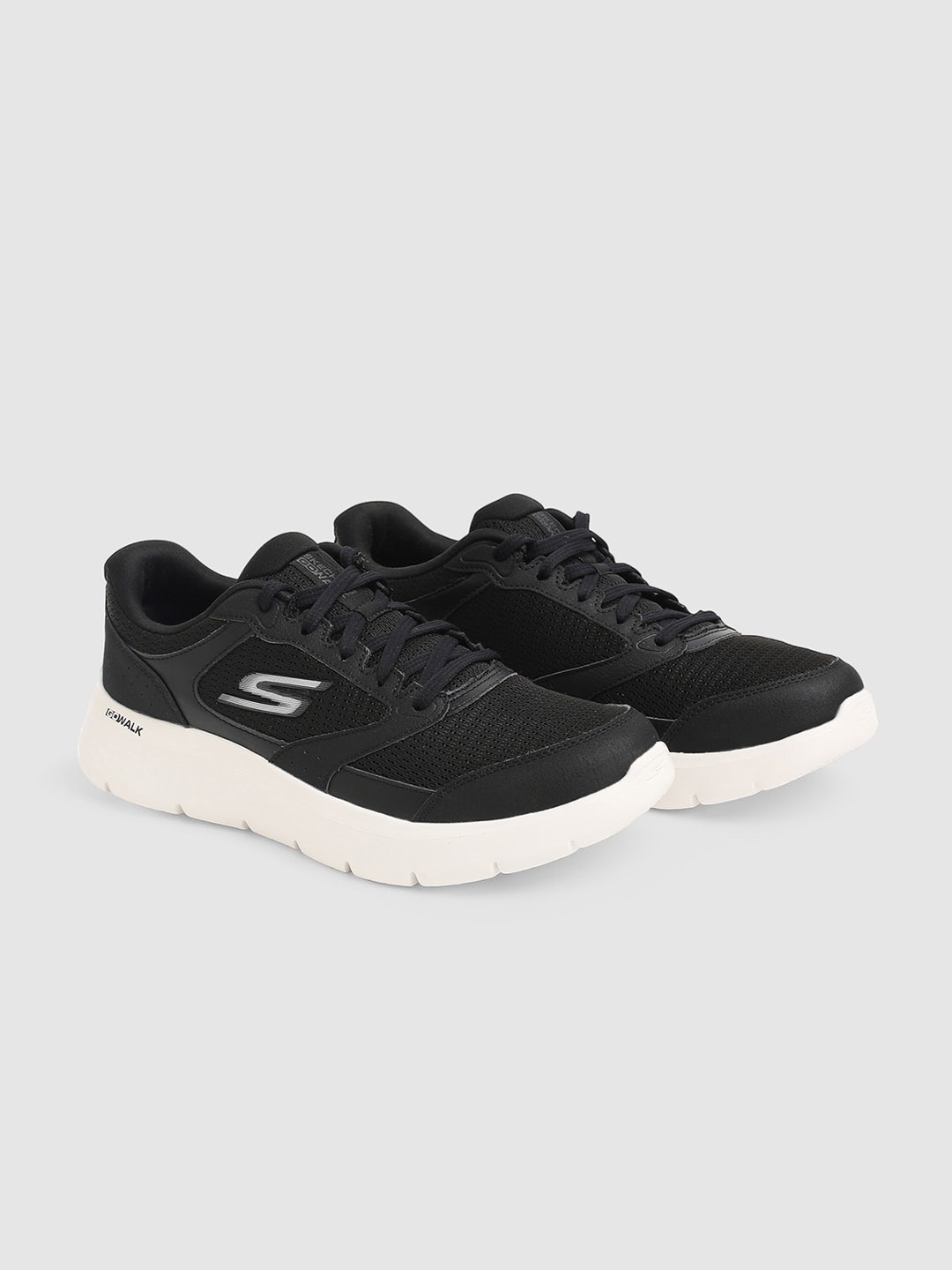 

Skechers Men Textured GO WALK FLEX Sneakers, Black