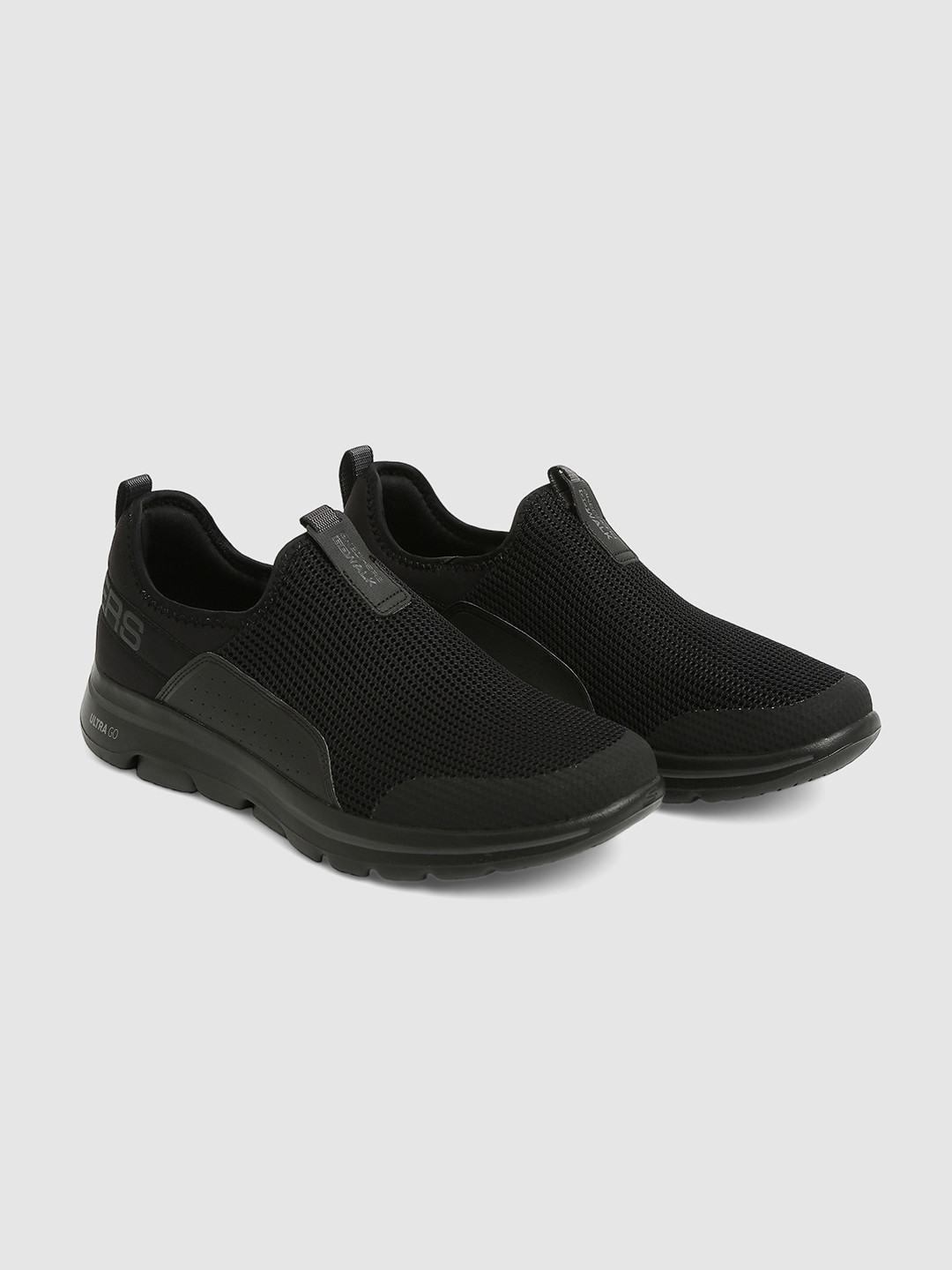 

Skechers Men GO WALK 5 - DOWNDRAFT Textured Slip-On Sneakers, Black