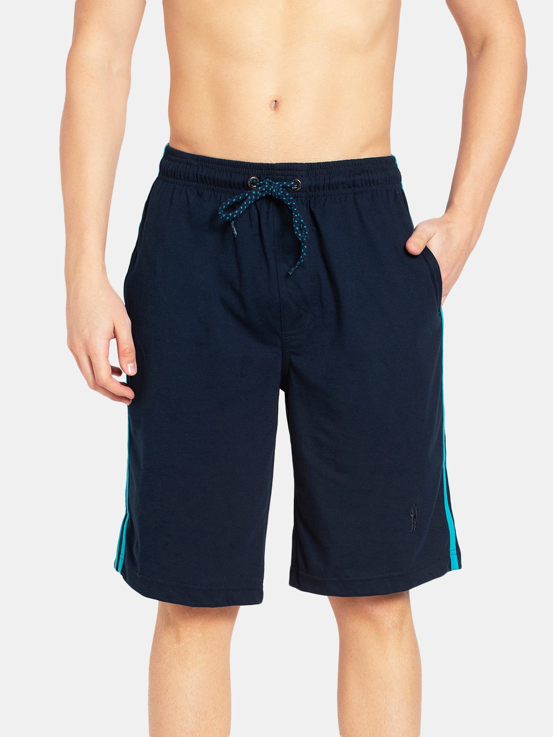 

Jockey Men Mid-Rise Cotton Shorts, Navy blue