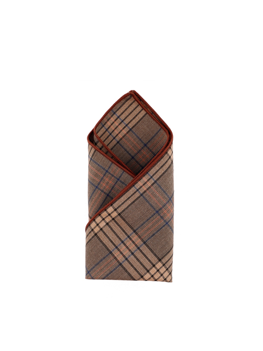 

Alvaro Castagnino Men Printed Microfiber Pocket Square, Brown