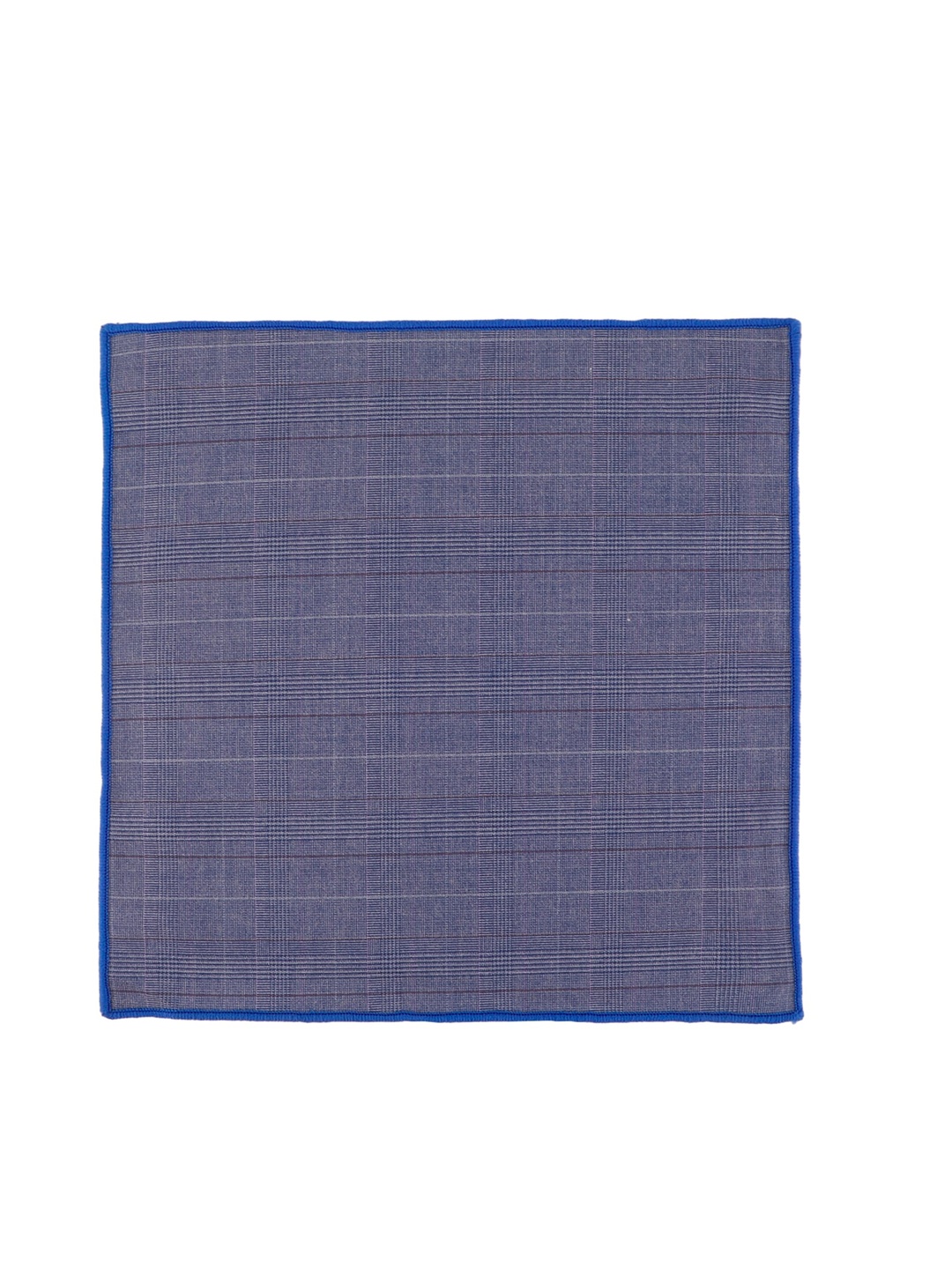 

Alvaro Castagnino Men Checked Microfiber Pocket Square, Blue