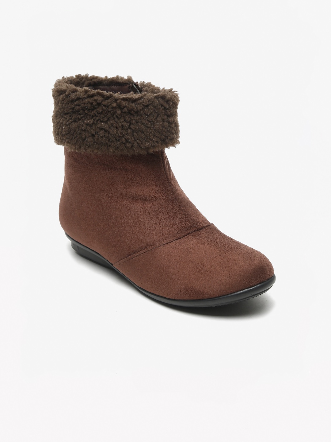 

Flat n Heels Women Mid-Top Winter Boots, Brown