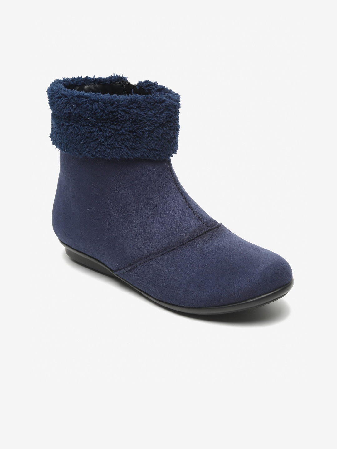 

Flat n Heels Women Winter Boots, Navy blue