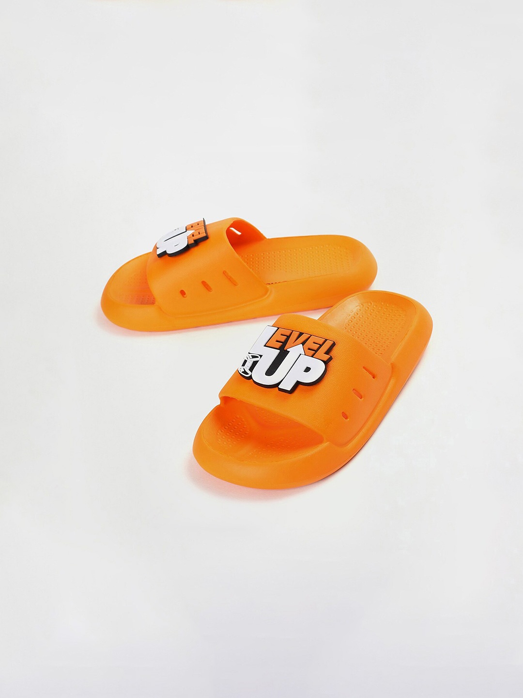 

max Boys Jibbitz Charm Sliders, Orange