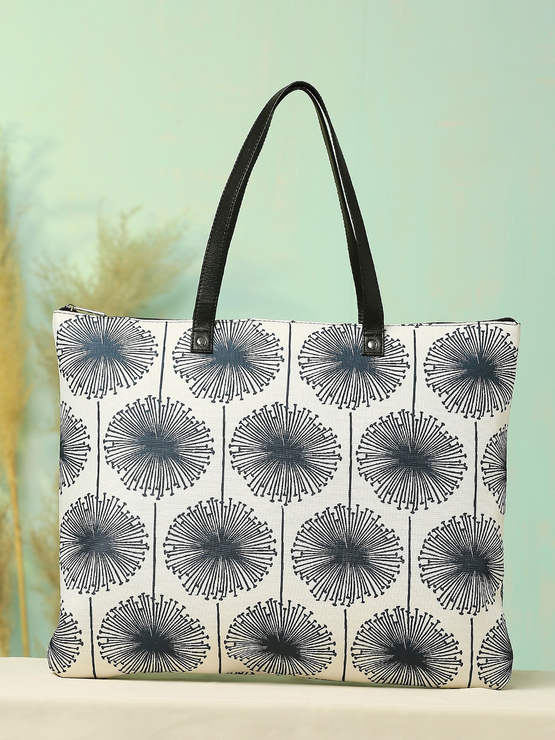 

Anouk Blue Floral Printed Shopper Tote Bag