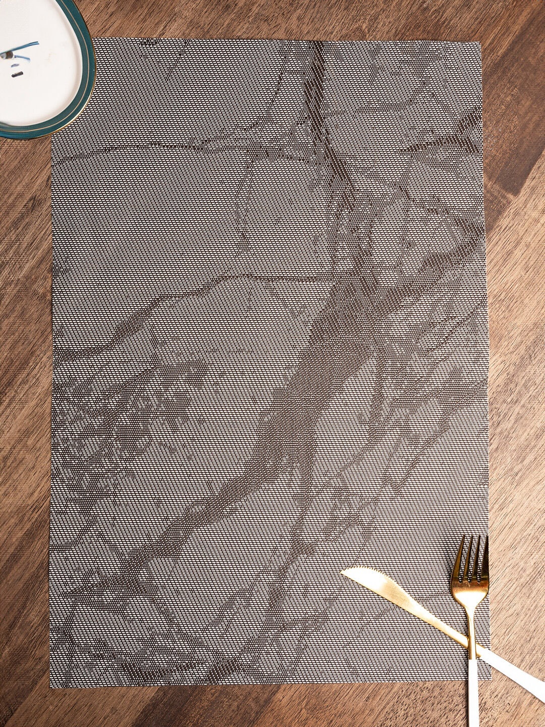 

MARKET99 Brown 4 Pieces Marble Pattern Table Placemats
