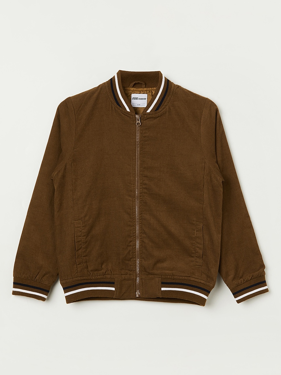 

Fame Forever by Lifestyle Boys Tan Bomber Jacket