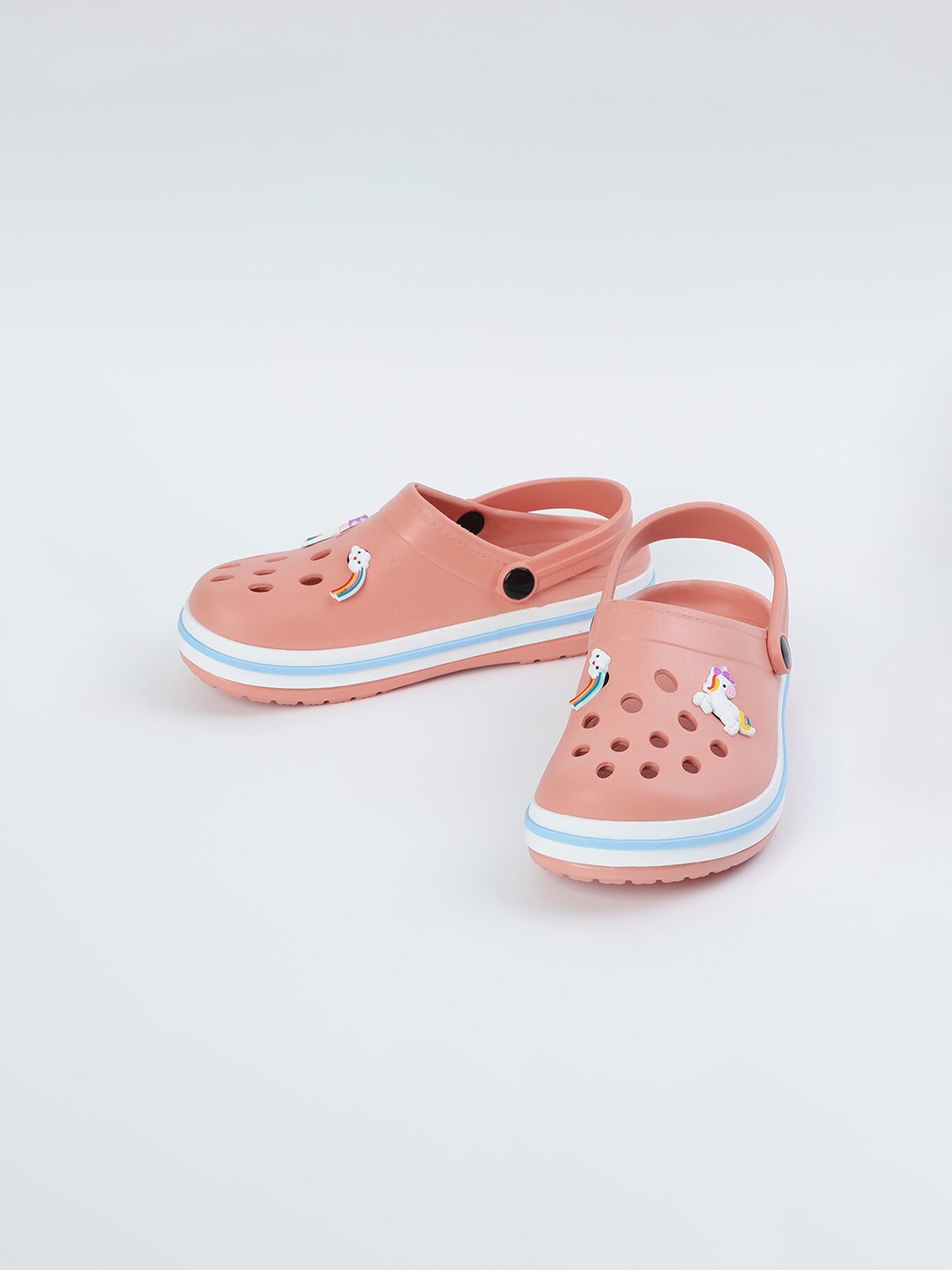 

max Girls Unicorn Applique Clogs, Coral