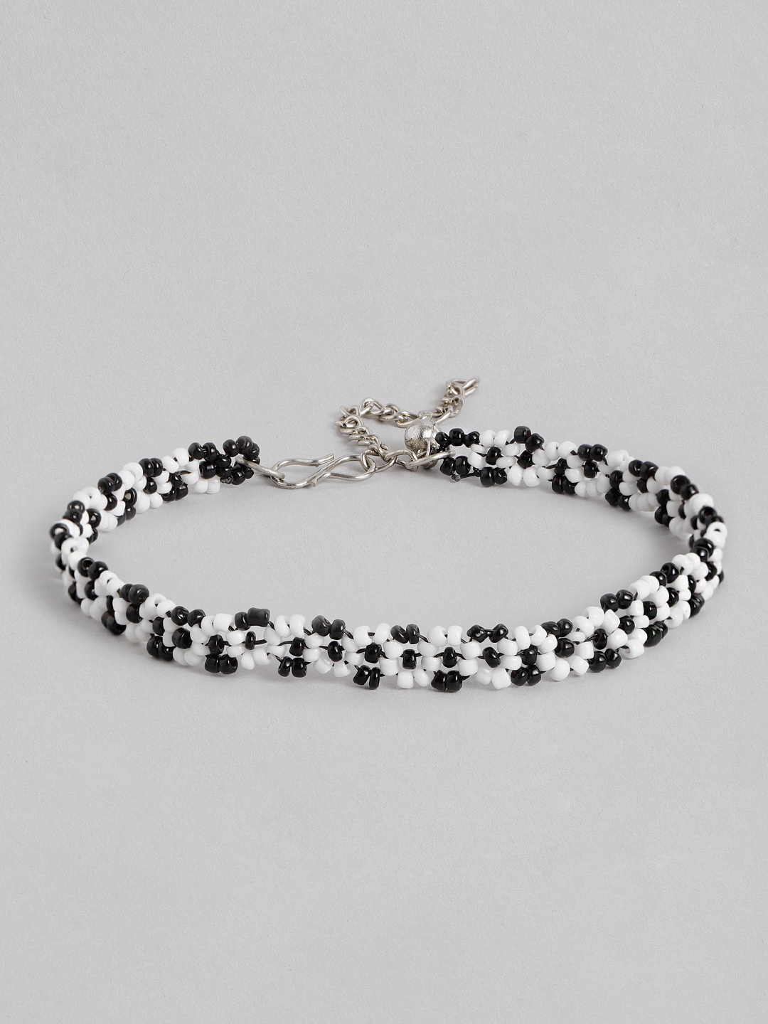 

Anouk Women Silver-Plated Beads Studded Anklet, Multi