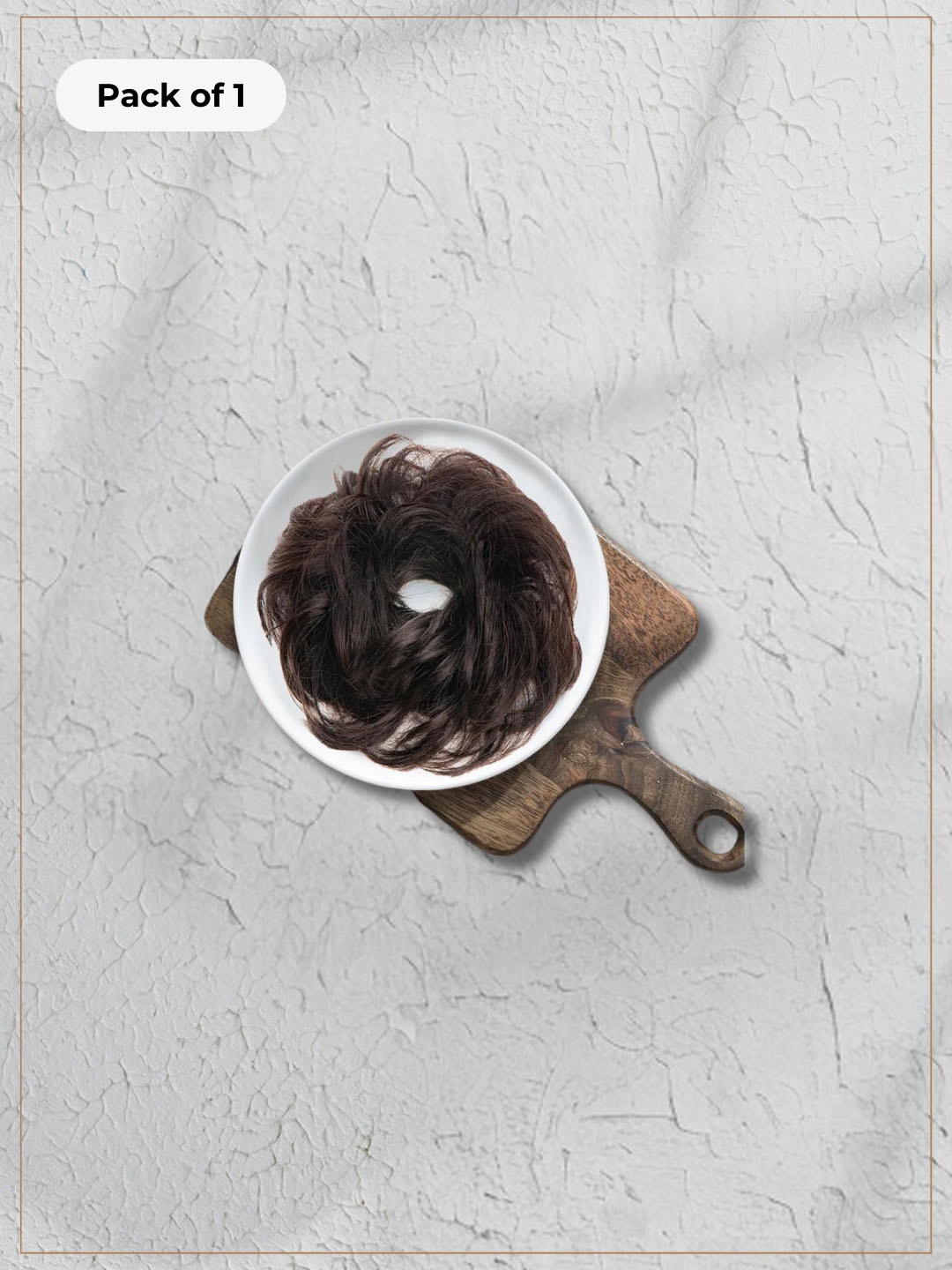 

HAIR ORIGINALS 100% Human Hair Messy Bun Scrunchie - Natural Black