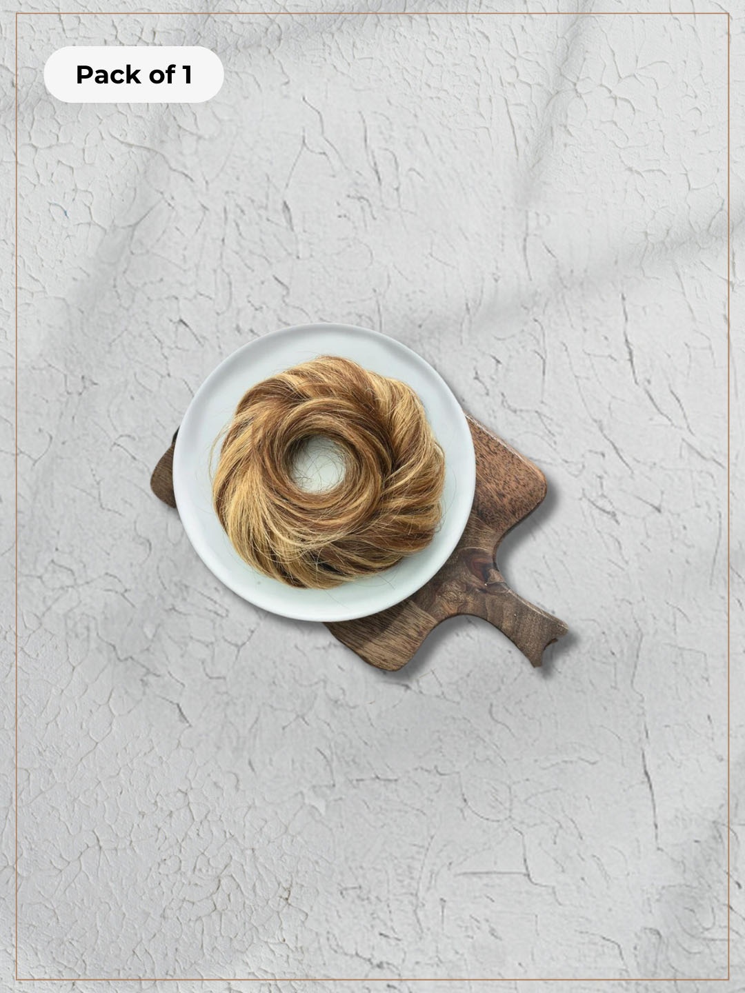 

HAIR ORIGINALS 100% Human Hair Messy Bun Scrunchie - Cinnamon Twist, Brown