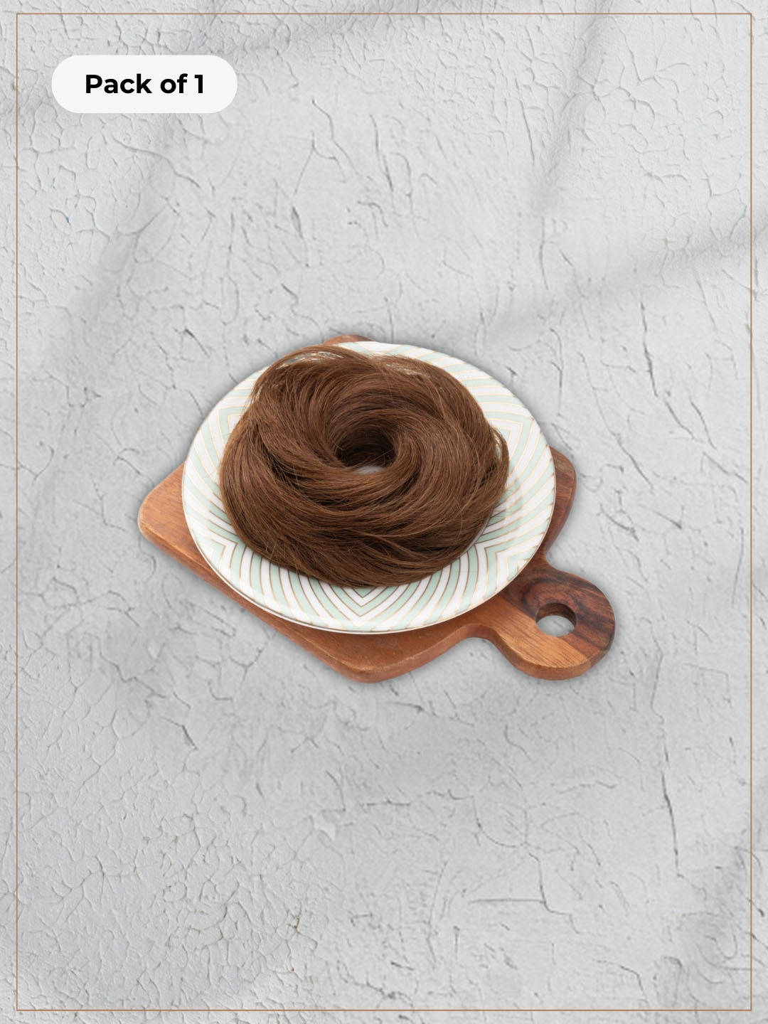 

HAIR ORIGINALS 100% Human Hair Messy Bun Scrunchie - Light Brown