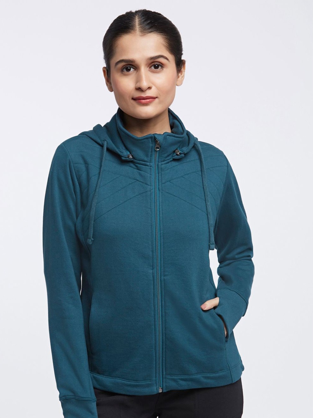 

Kosha Fleece Lined Hooded Sweatshirt, Teal