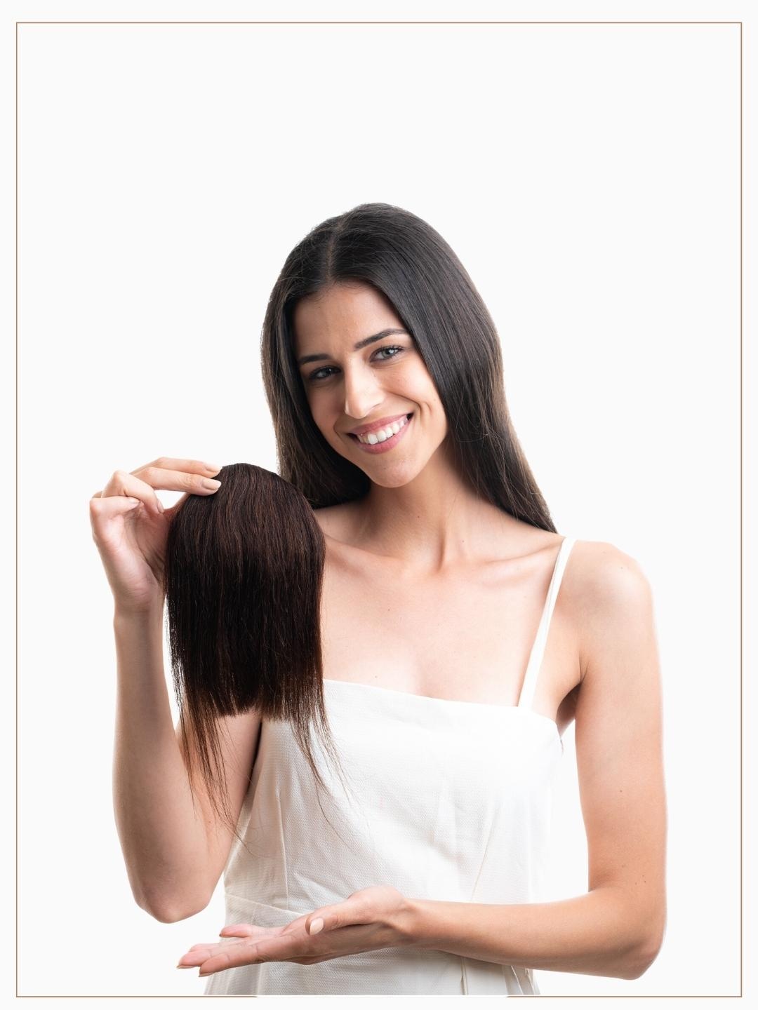 

HAIR ORIGINALS 100% Natural Human Hair- Bang - Natural Brown