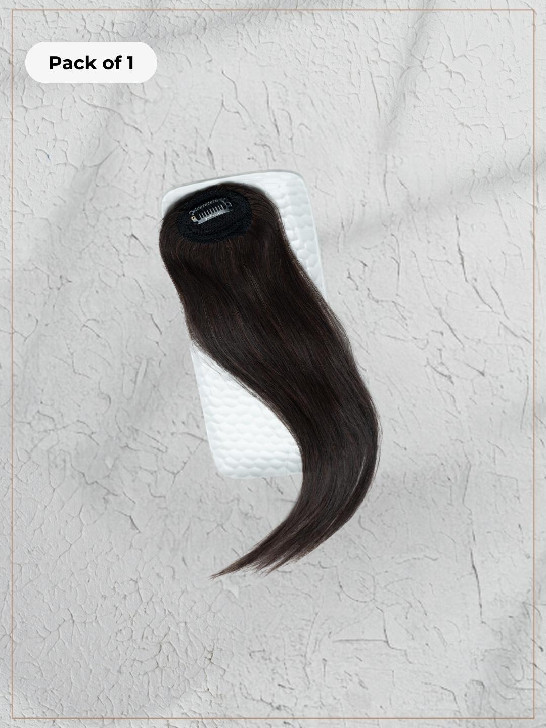 

HAIR ORIGINALS Women 100% Natural Human Hair Invisible Patch - Natural Black