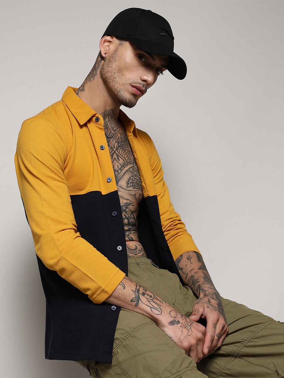 

Campus Sutra Classic Cotton Casual Shirt, Mustard