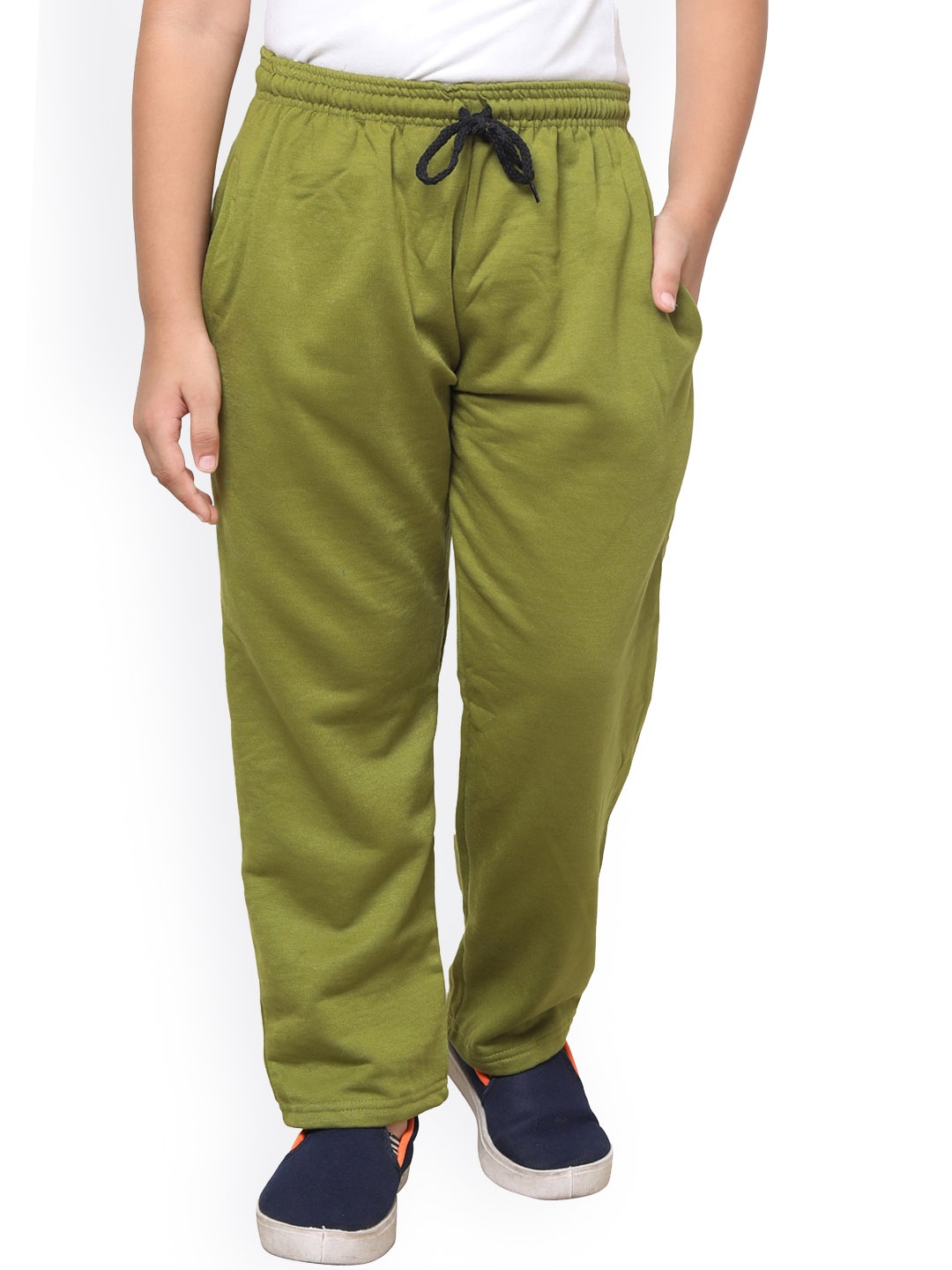 

IndiWeaves Fleece Track Pants, Olive