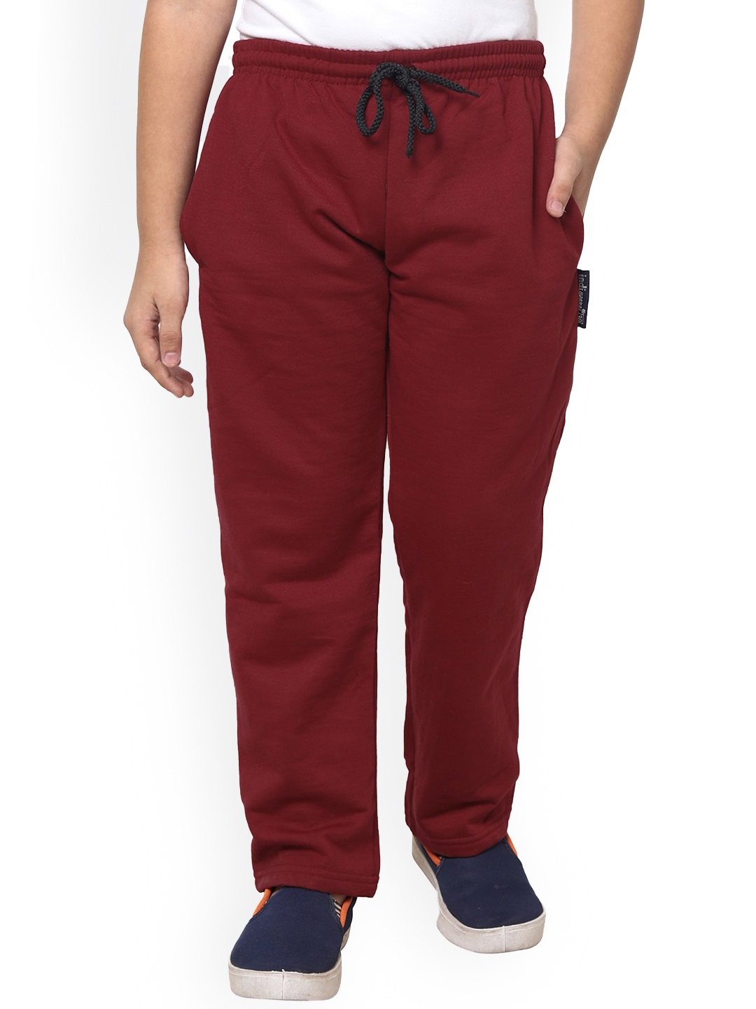 

IndiWeaves Boys Mid-Rise Fleece Track Pant, Maroon