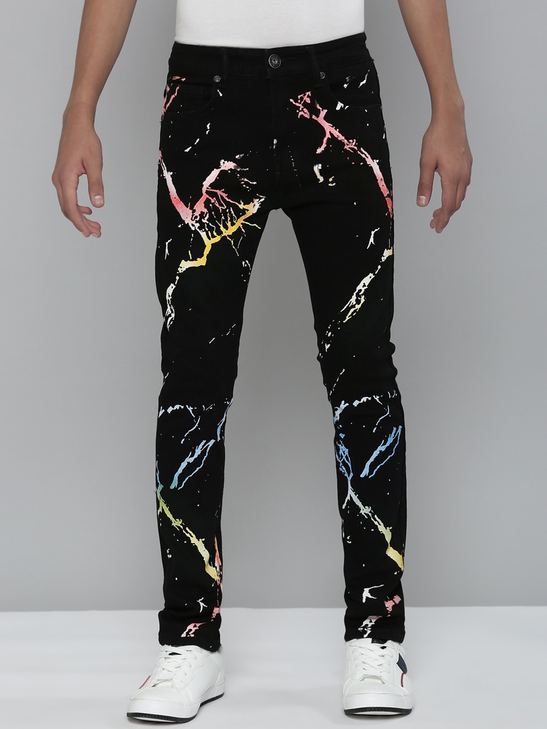 

WAIMEA Boys Black Hollywood Skinny Fit Highly Distressed Stretchable Jeans