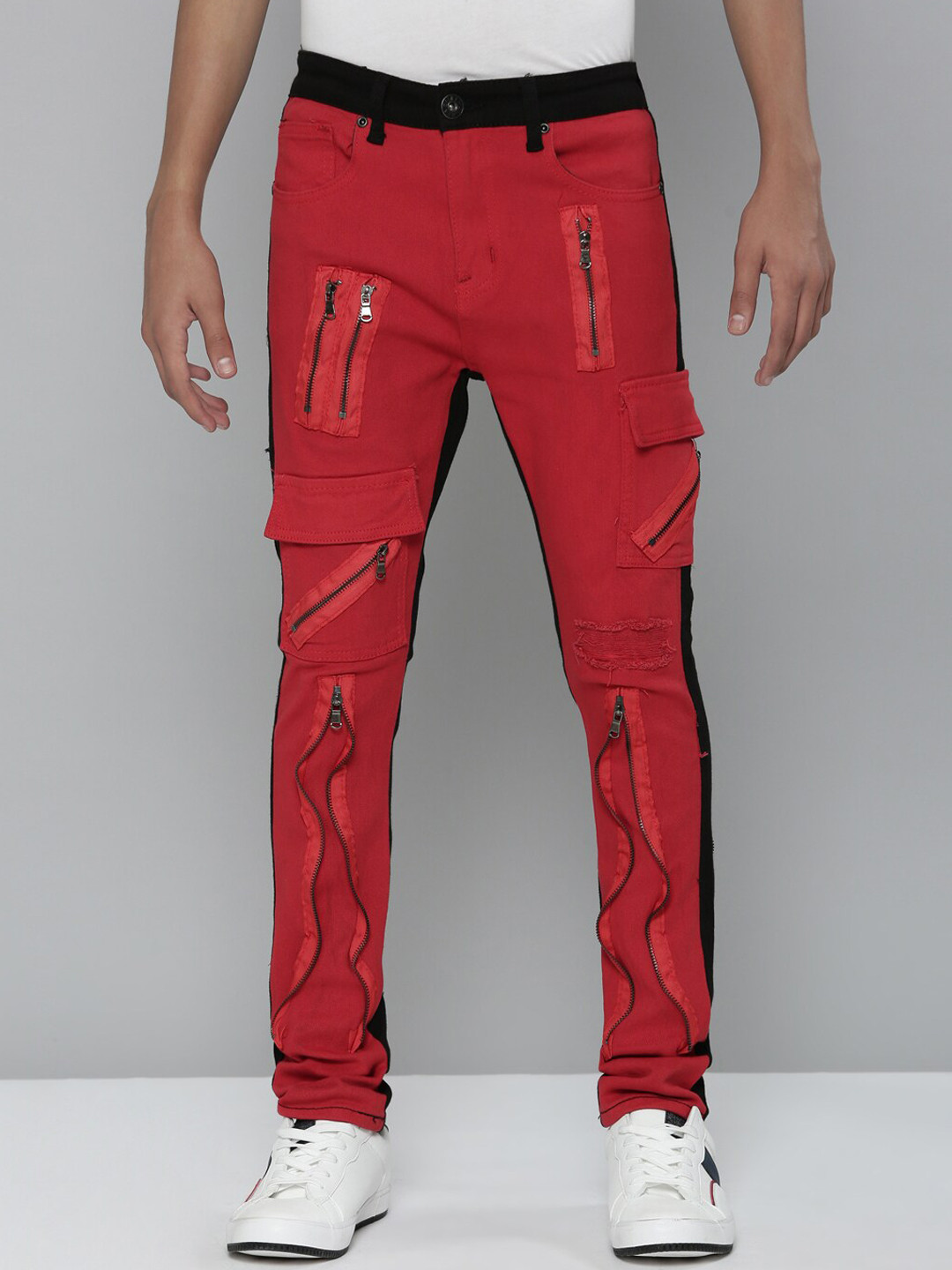 

WAIMEA Boys Black Hollywood Skinny Fit Mildly Distressed Stretchable Jeans