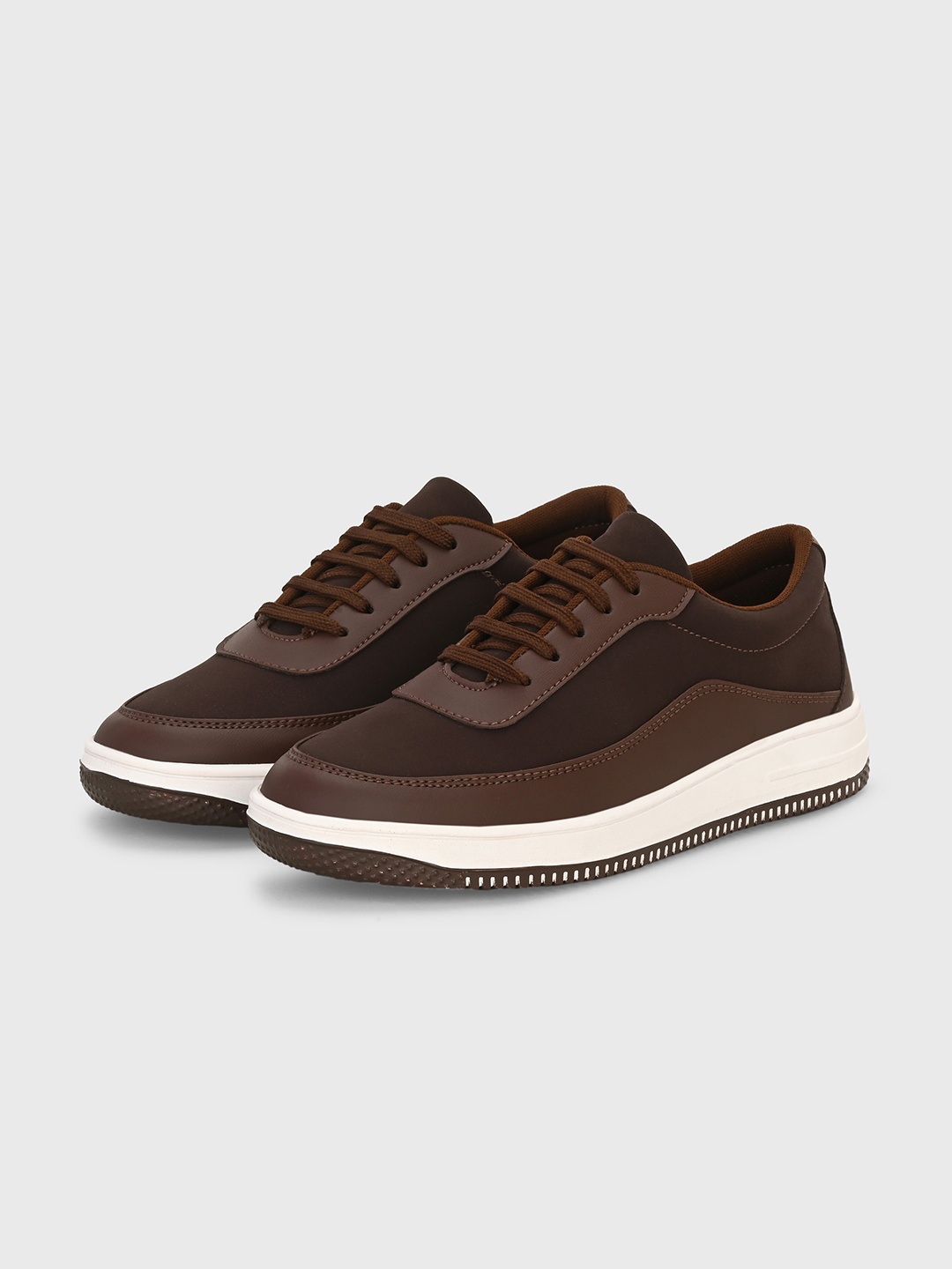 

Killer Men Colourblocked Lace-Up Sneakers, Brown