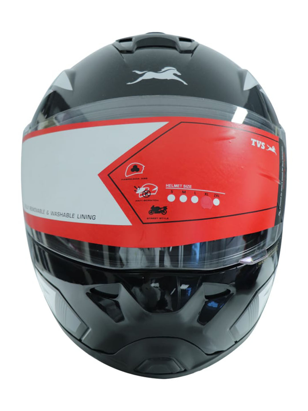 

TVS Raider FF FX21 Men Graphic Printed Full Face Helmet, Grey