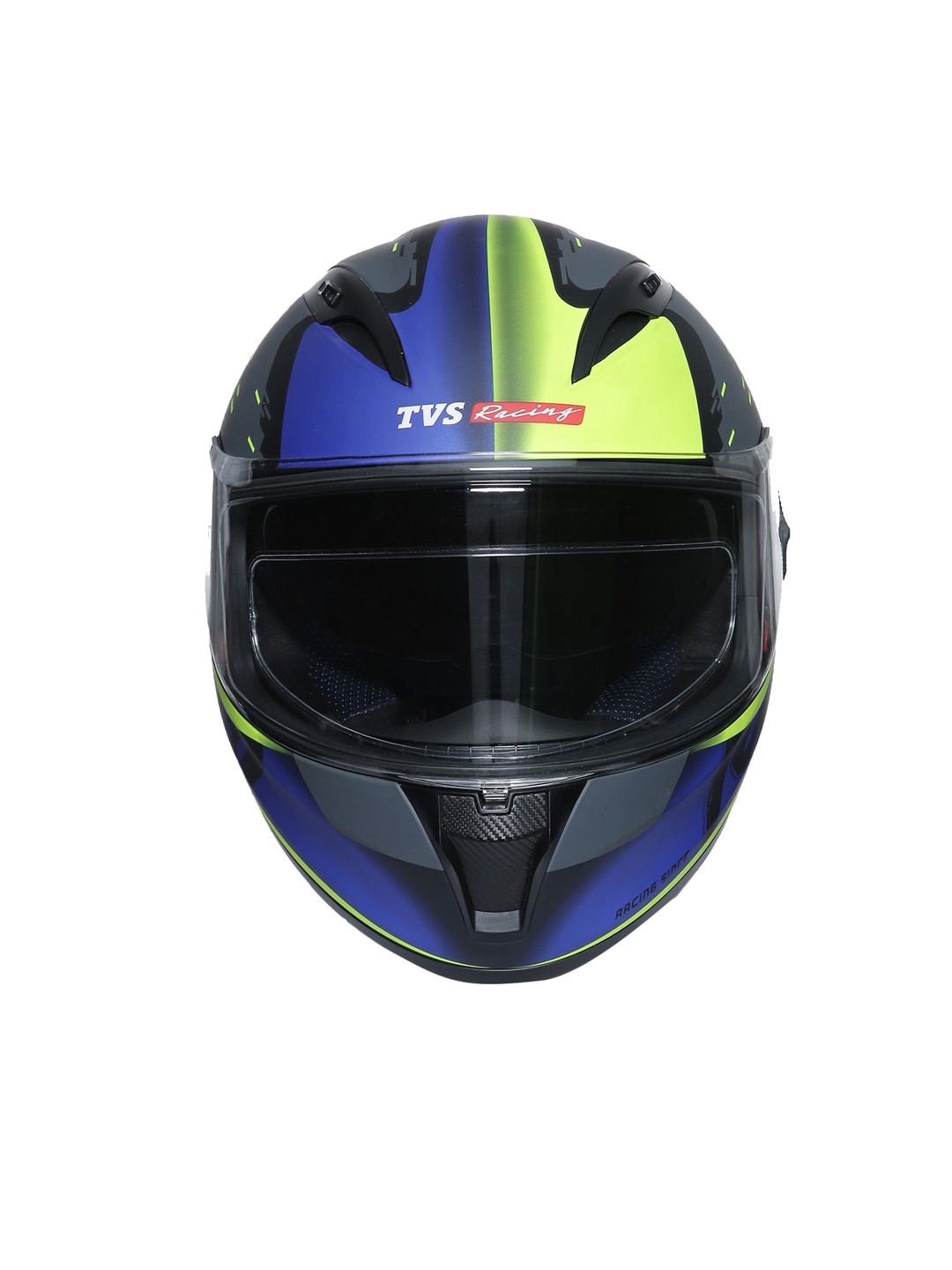 

TVS Men Graphic Printed Dual Visors Full Face Helmet, Blue