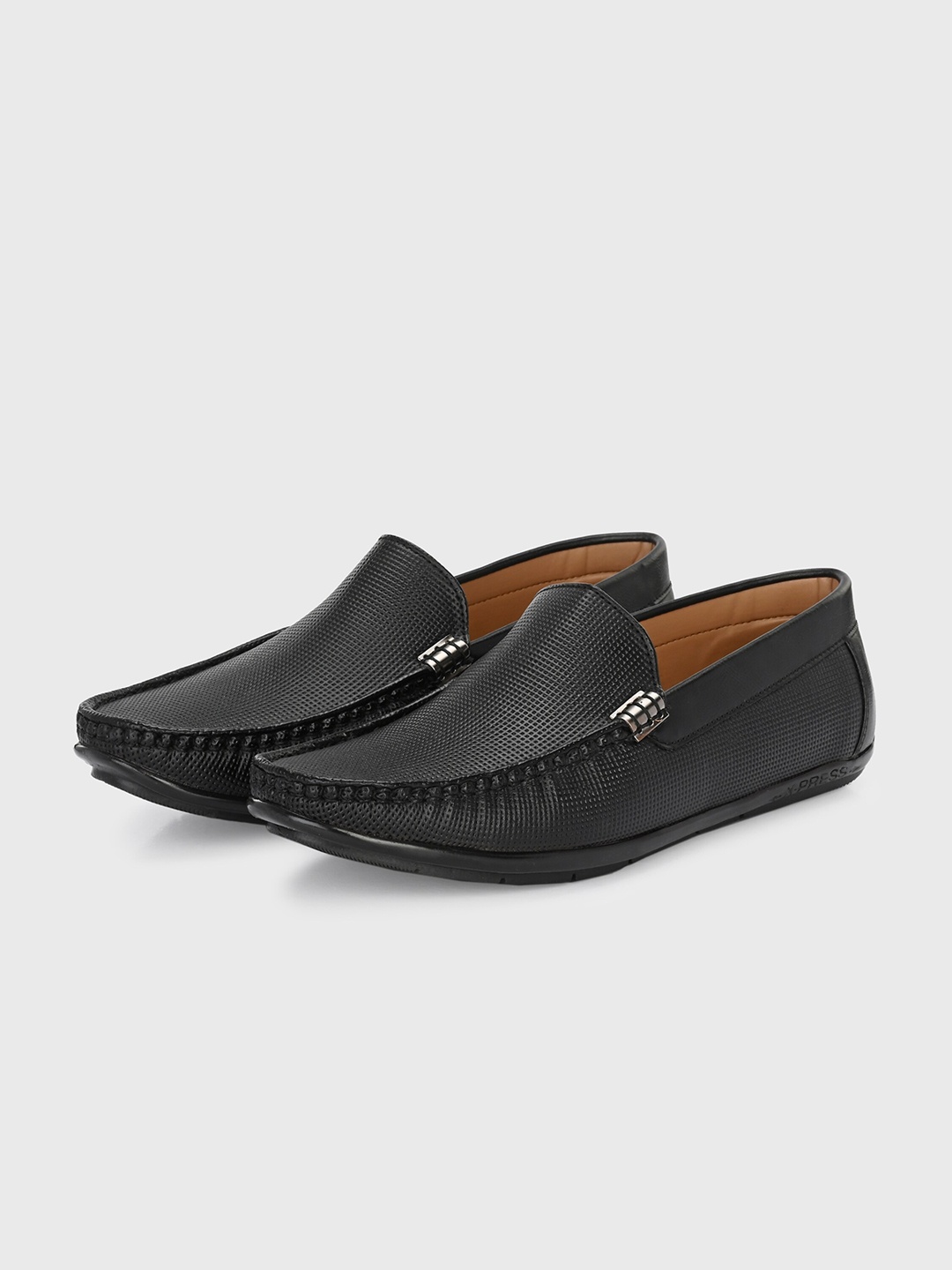 

Provogue Men Perforated Slip-On Loafers, Black