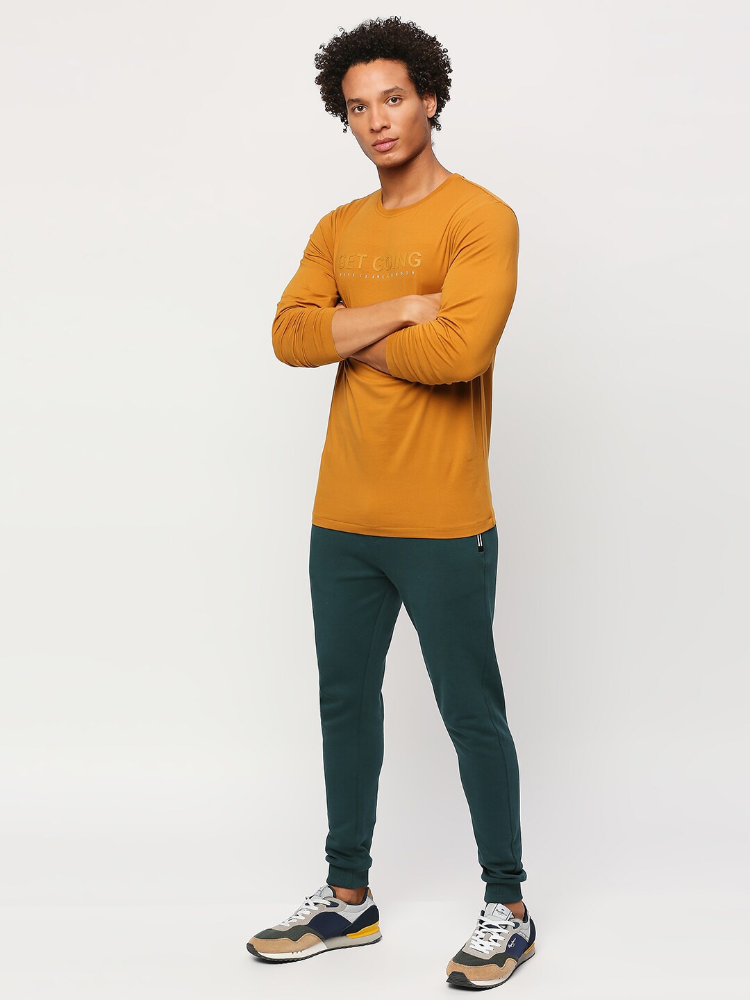 

Pepe Jeans Typography Printed Slim Fit T-shirt, Yellow
