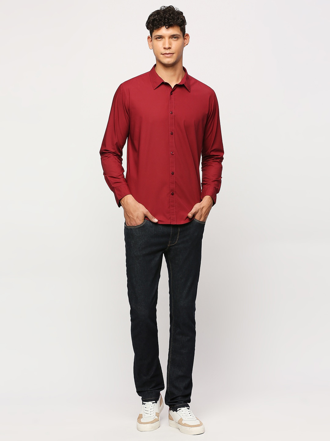 

Pepe Jeans Spread Collar Pure Cotton Casual Shirt, Red