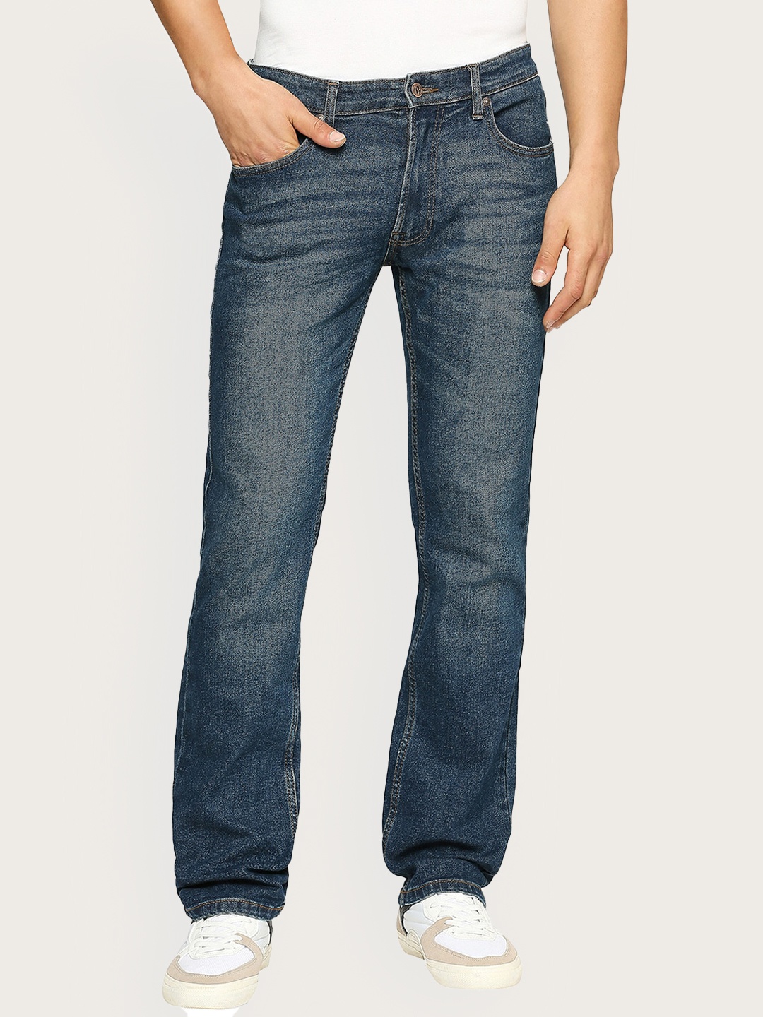 

Pepe Jeans Men Holborne Regular Fit Heavy Fade Mid-Rise Stretchable Jeans, Blue
