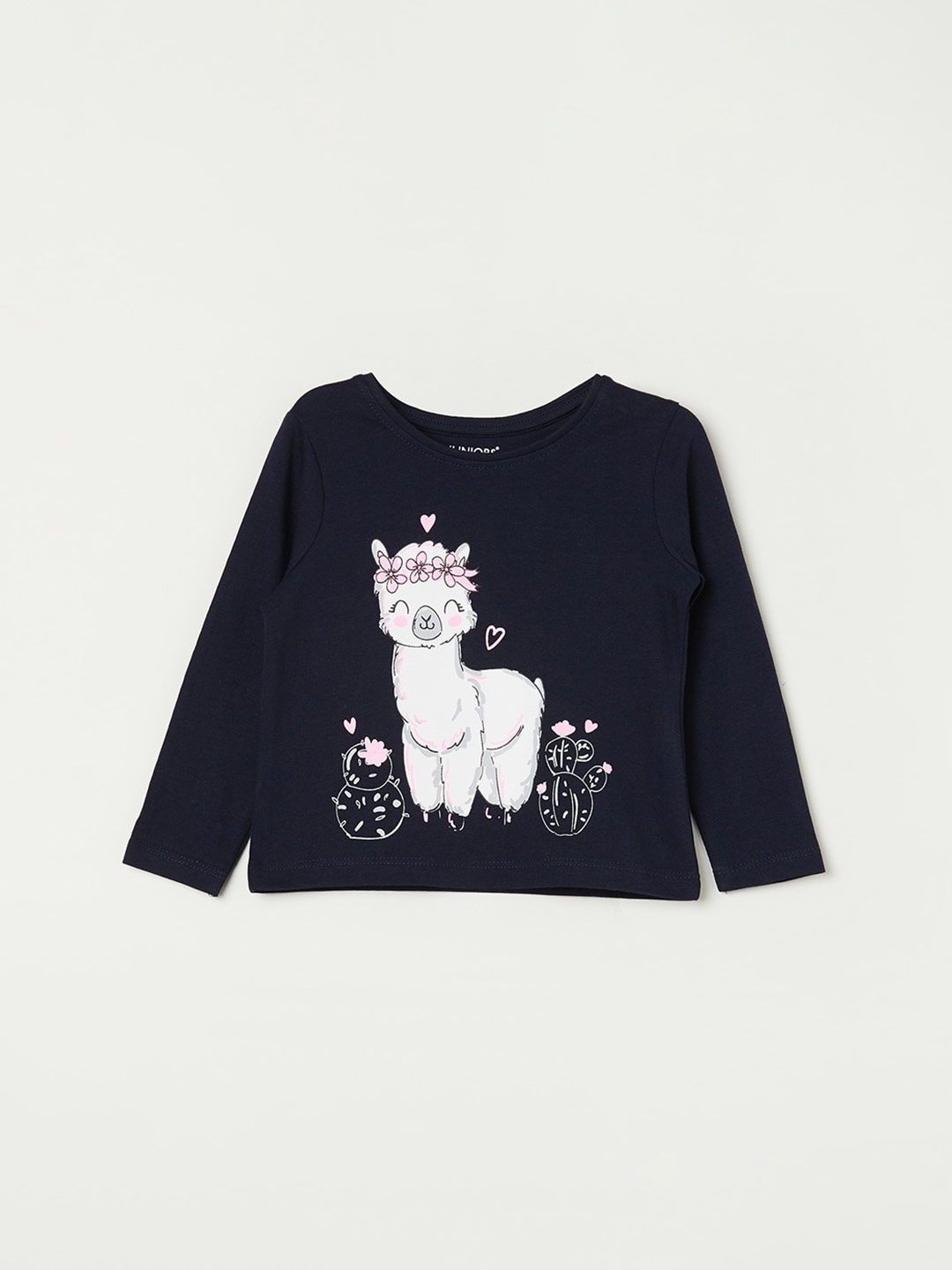 

Juniors by Lifestyle Girls Graphic Printed T-shirt, Blue