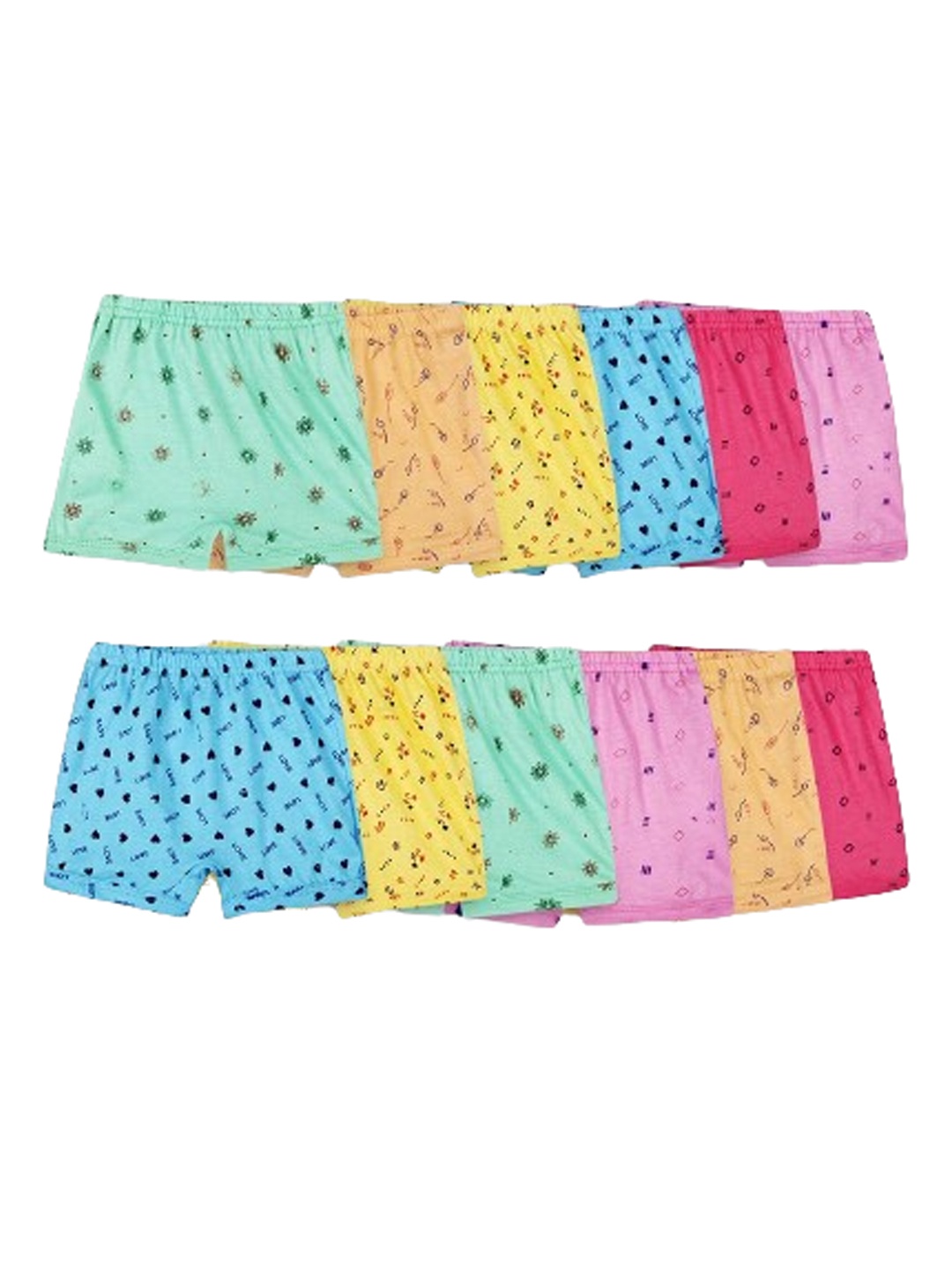 

BAESD Kids Pack Of 12 Conversational Printed Pure Cotton Boxer-Style Briefs, Red