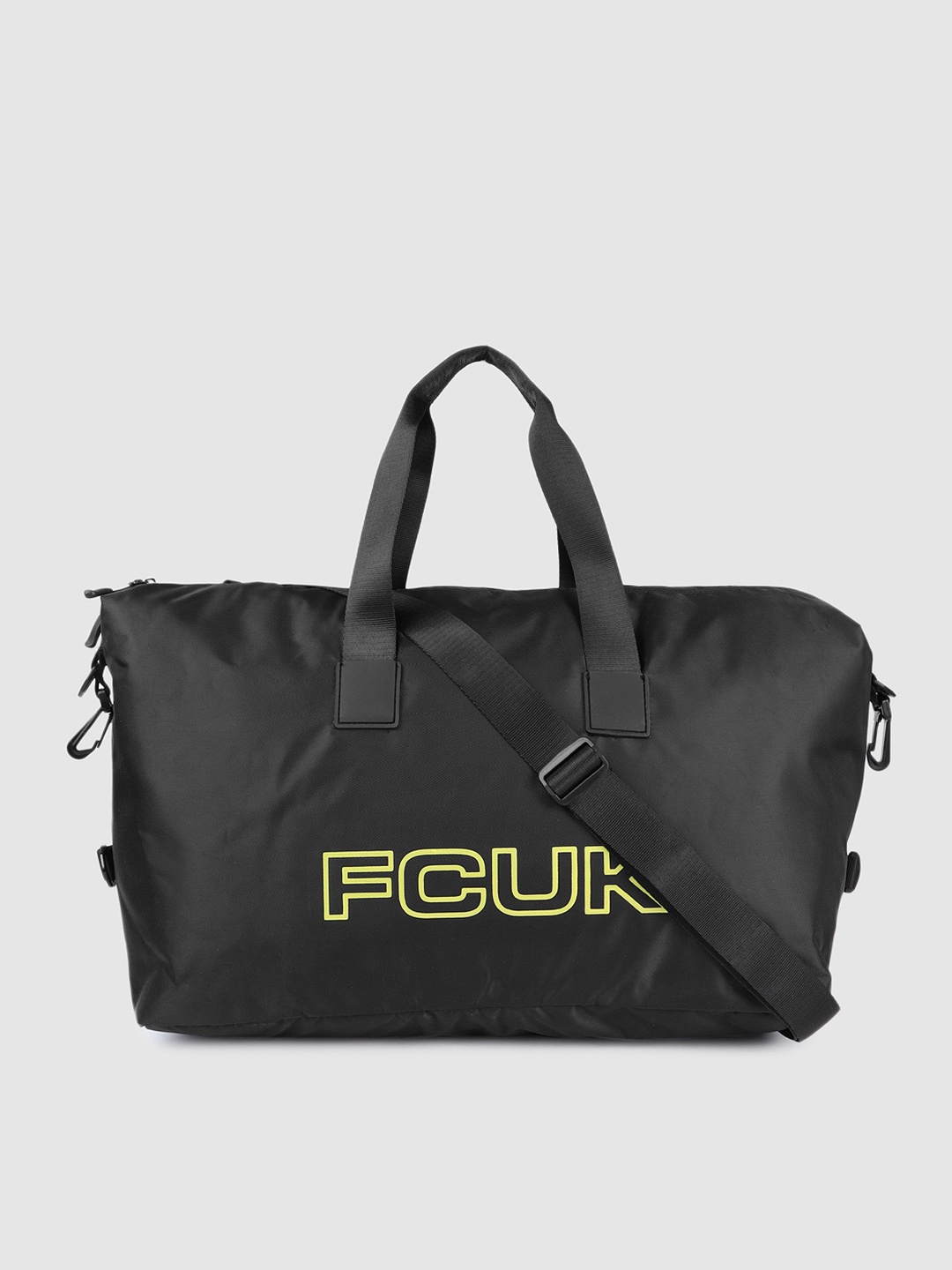 

French Connection Printed Large Duffel Bag, Black
