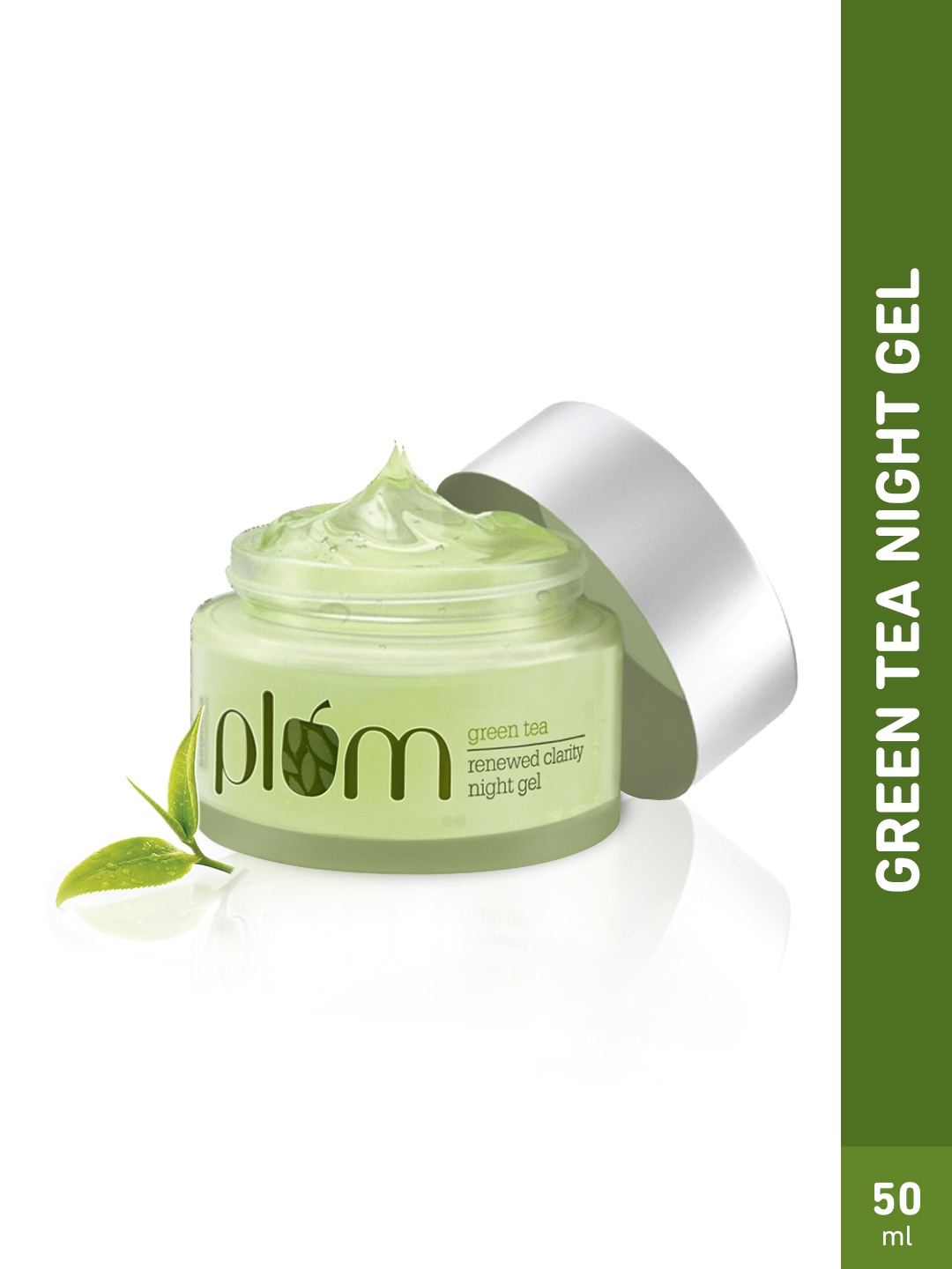 

Plum Green Tea Night Gel Cream With Glycolic Acid To Fight Acne For Clear Skin - 50ml