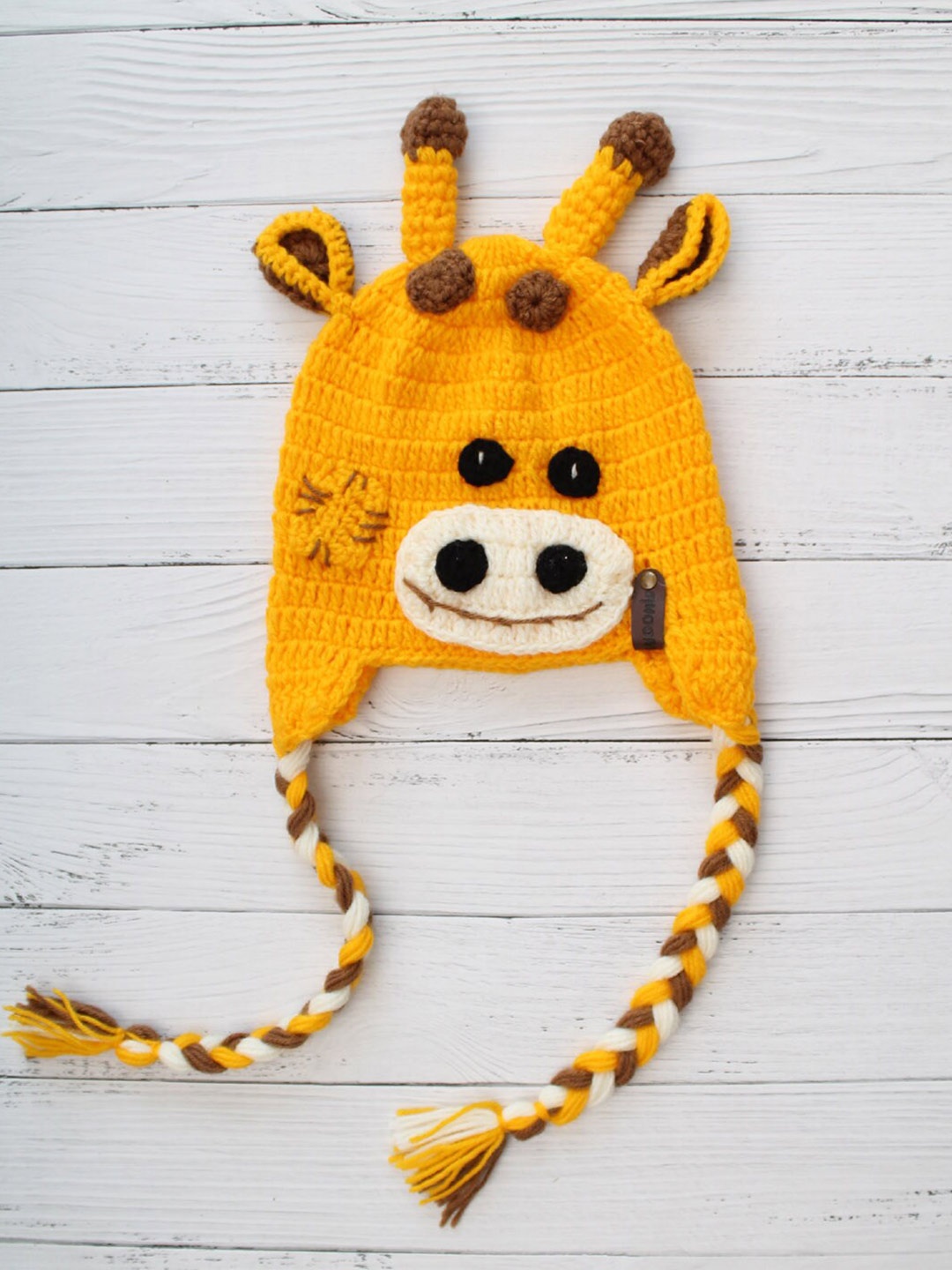 

Woonie Unisex Kids Knitted Woollen Beanie, Yellow