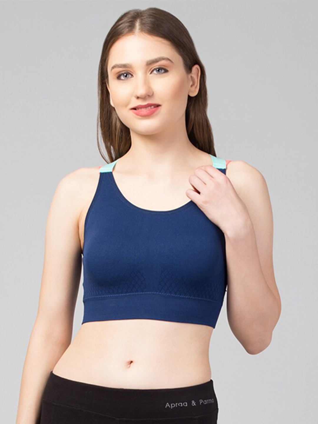 

Apraa & Parma Full Coverage Bra With All Day Comfort, Navy blue