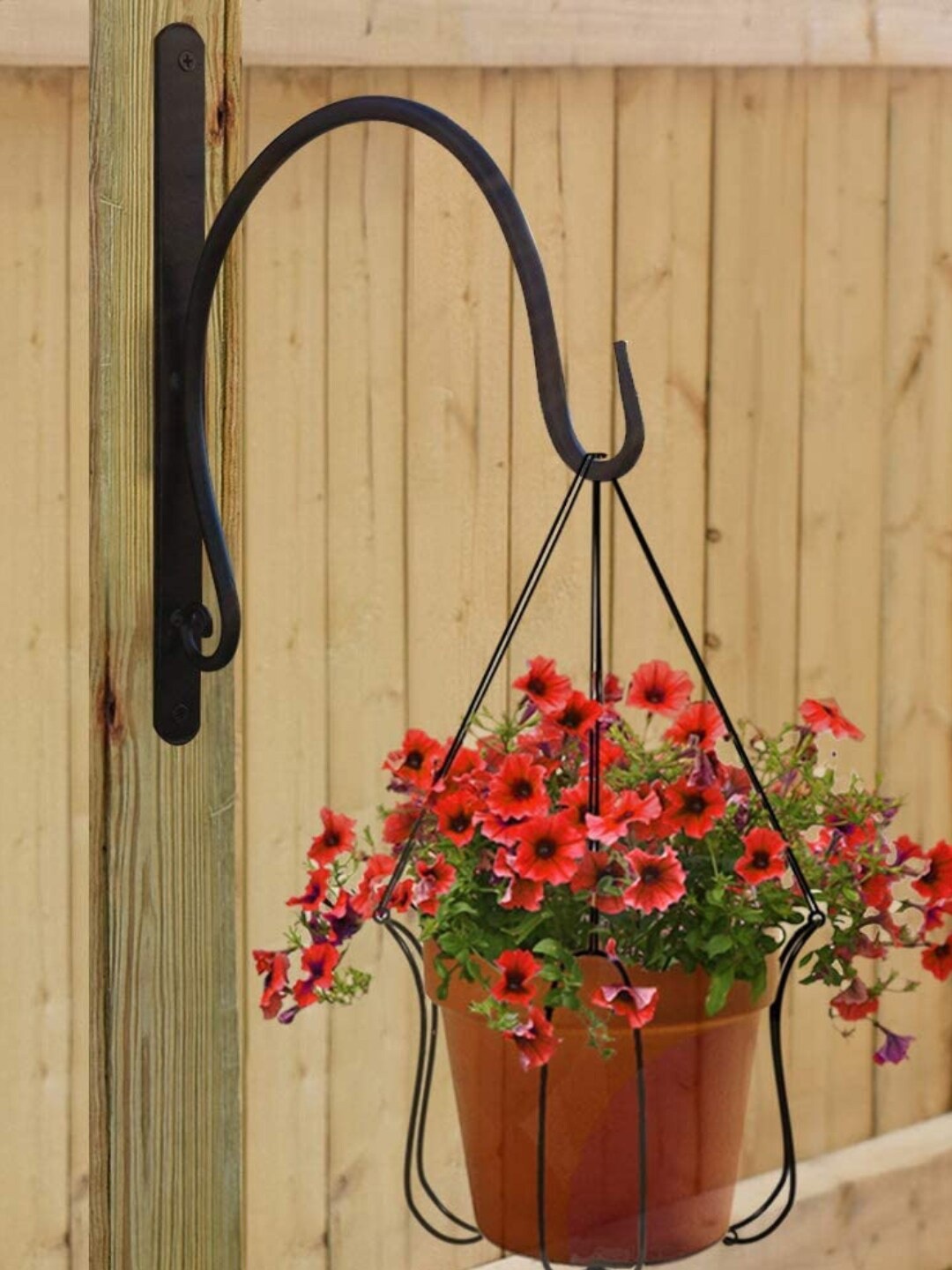 

ecofynd Black 2 Pieces Hanging Plant Bracket Wall Hooks