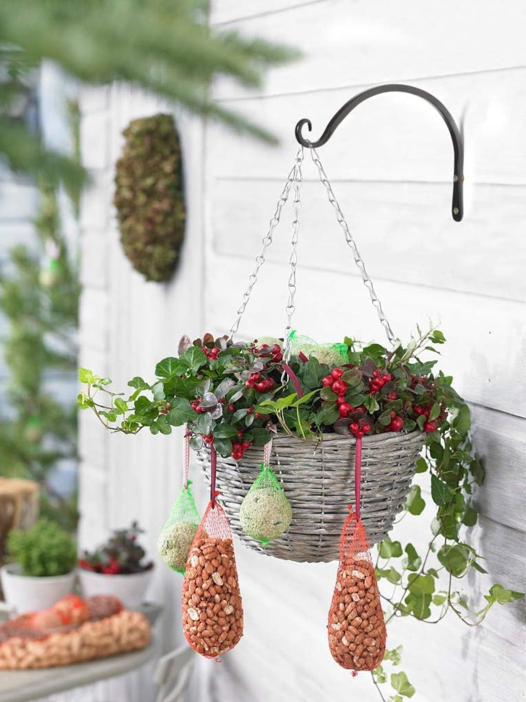 

ecofynd Black 4 Pieces Hanging Plant Bracket Wall Hooks