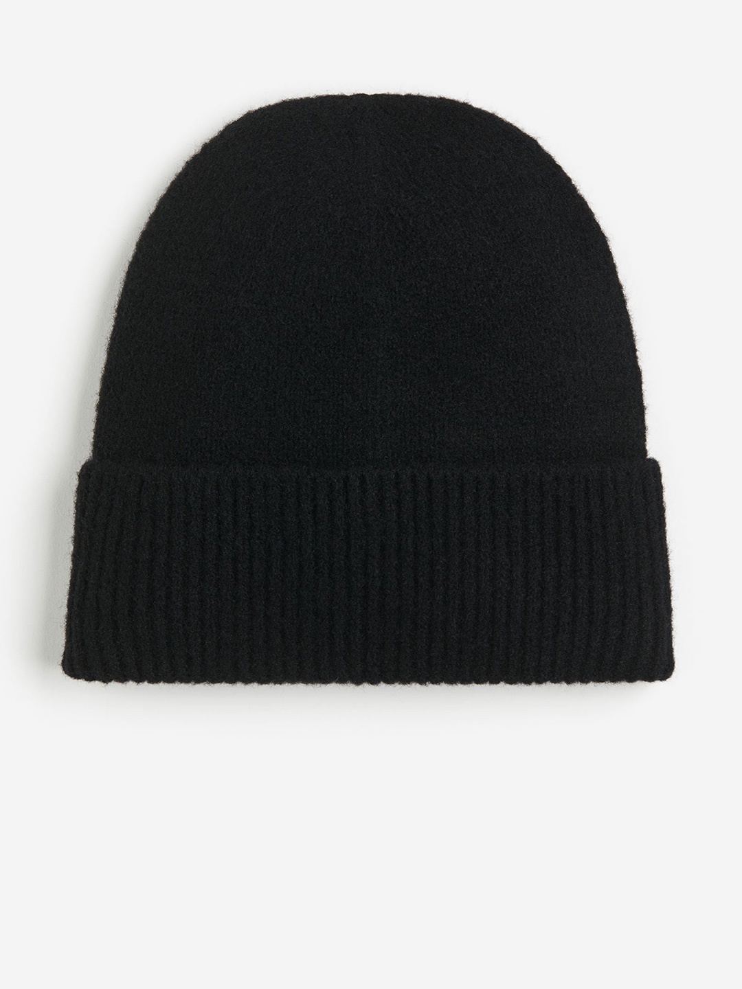 

H&M Men Rib-Knit Hat, Black