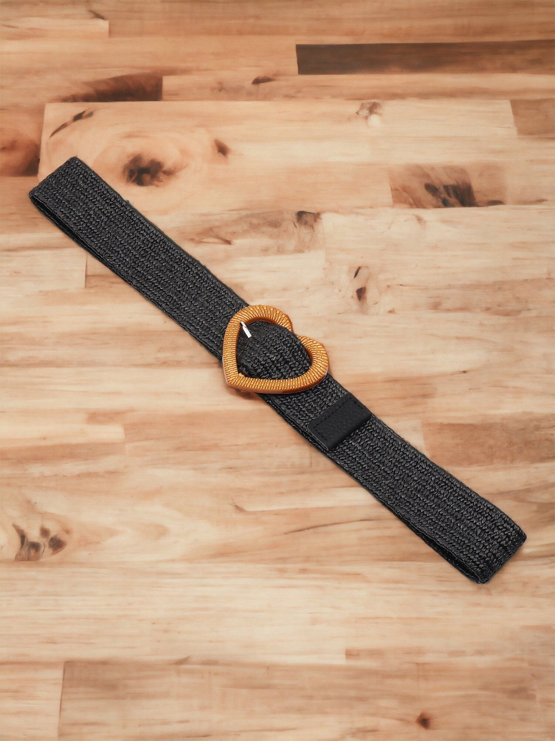 

ZORO Women Textured Canvas Slim Belt, Black