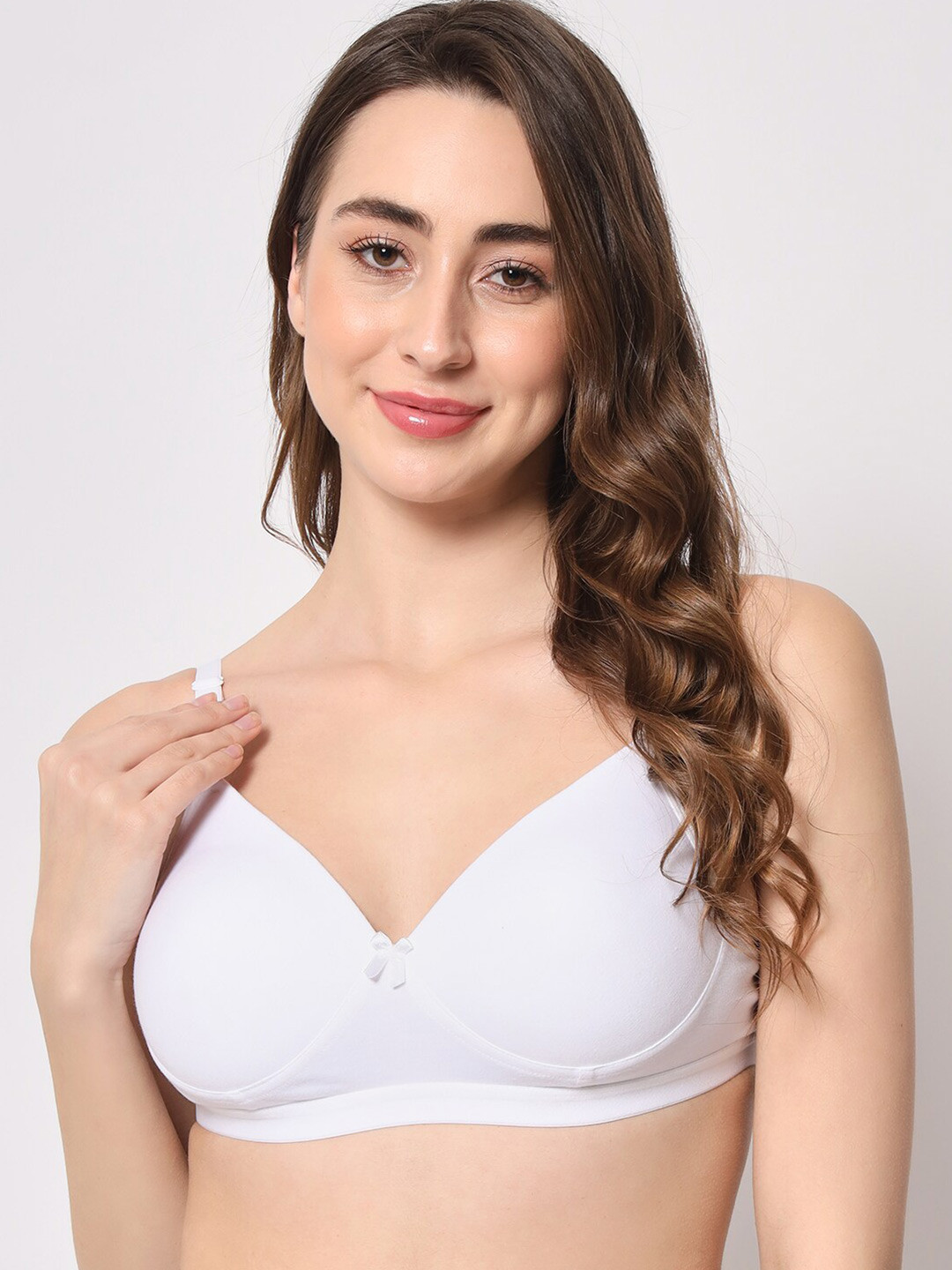 

BEWILD Full Coverage Heavily Padded Bra With Moisture Wicking, White